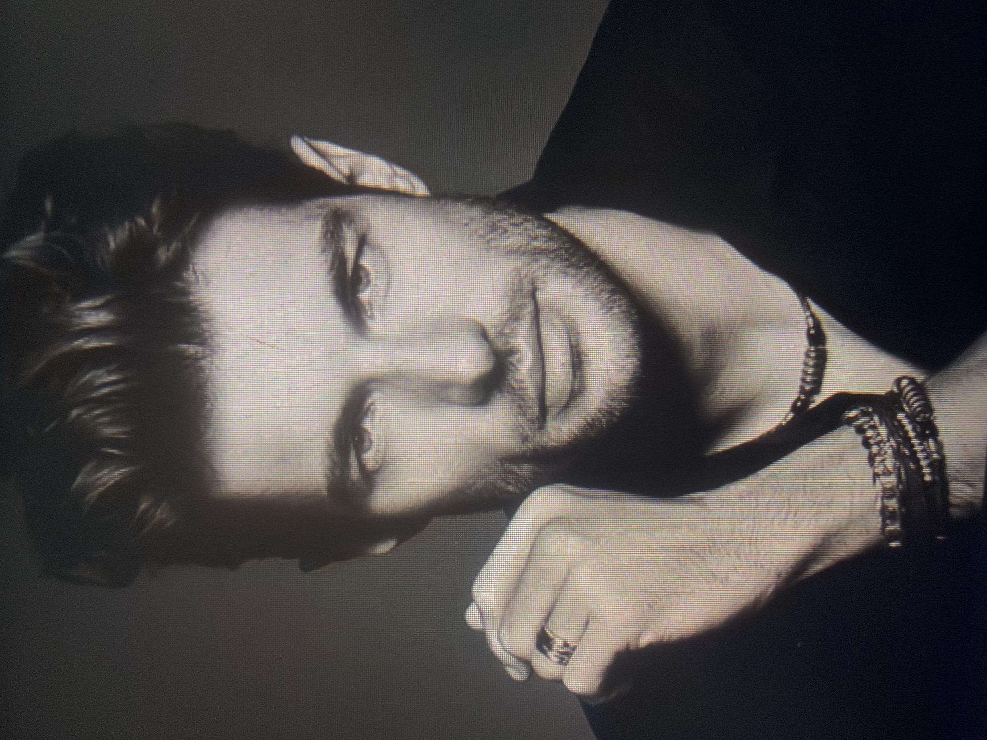 Contemplative portrait captured in Sofia shows man in jewelry