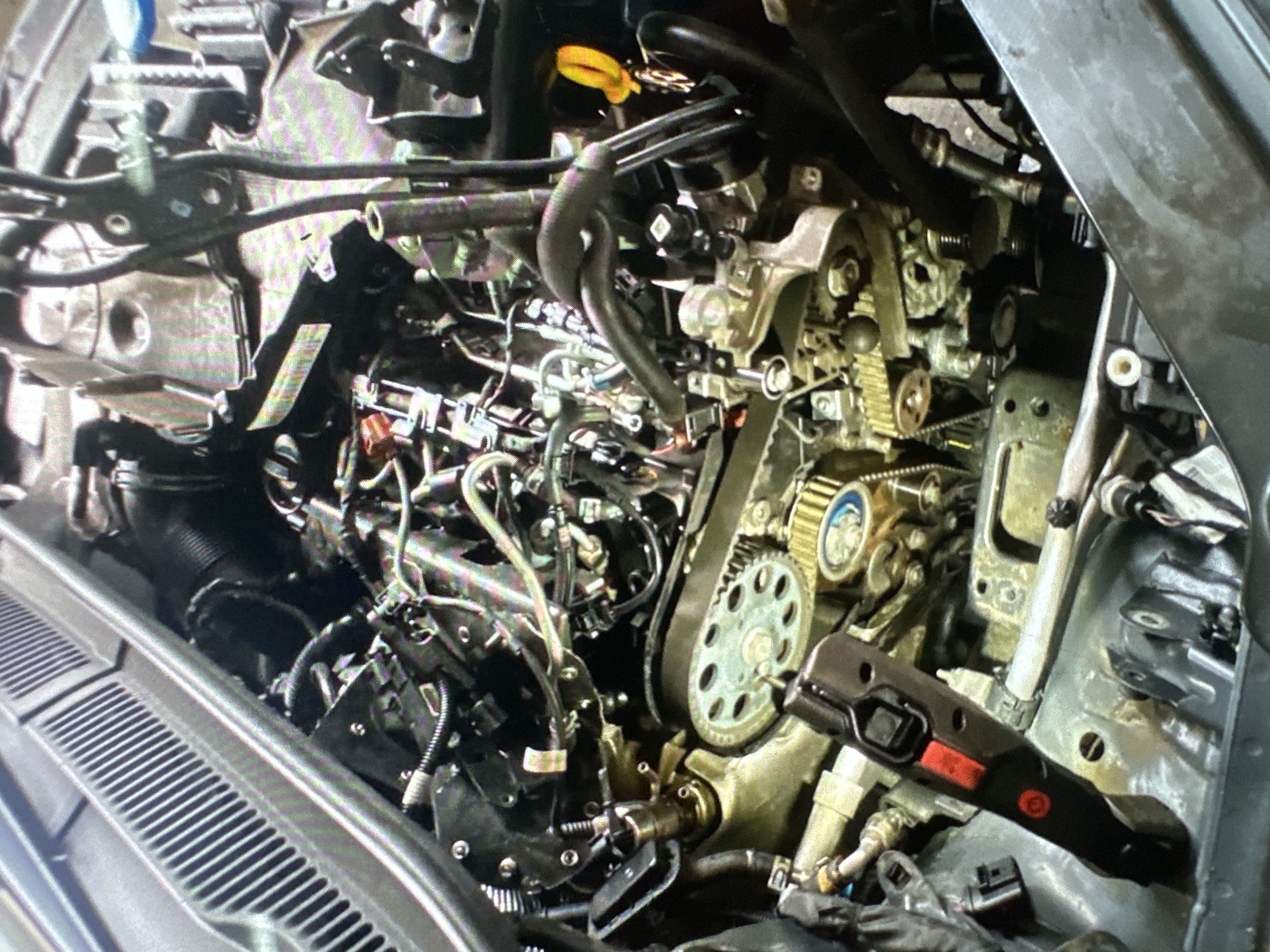 Car engine repair work documented in Chirpan, Bulgaria