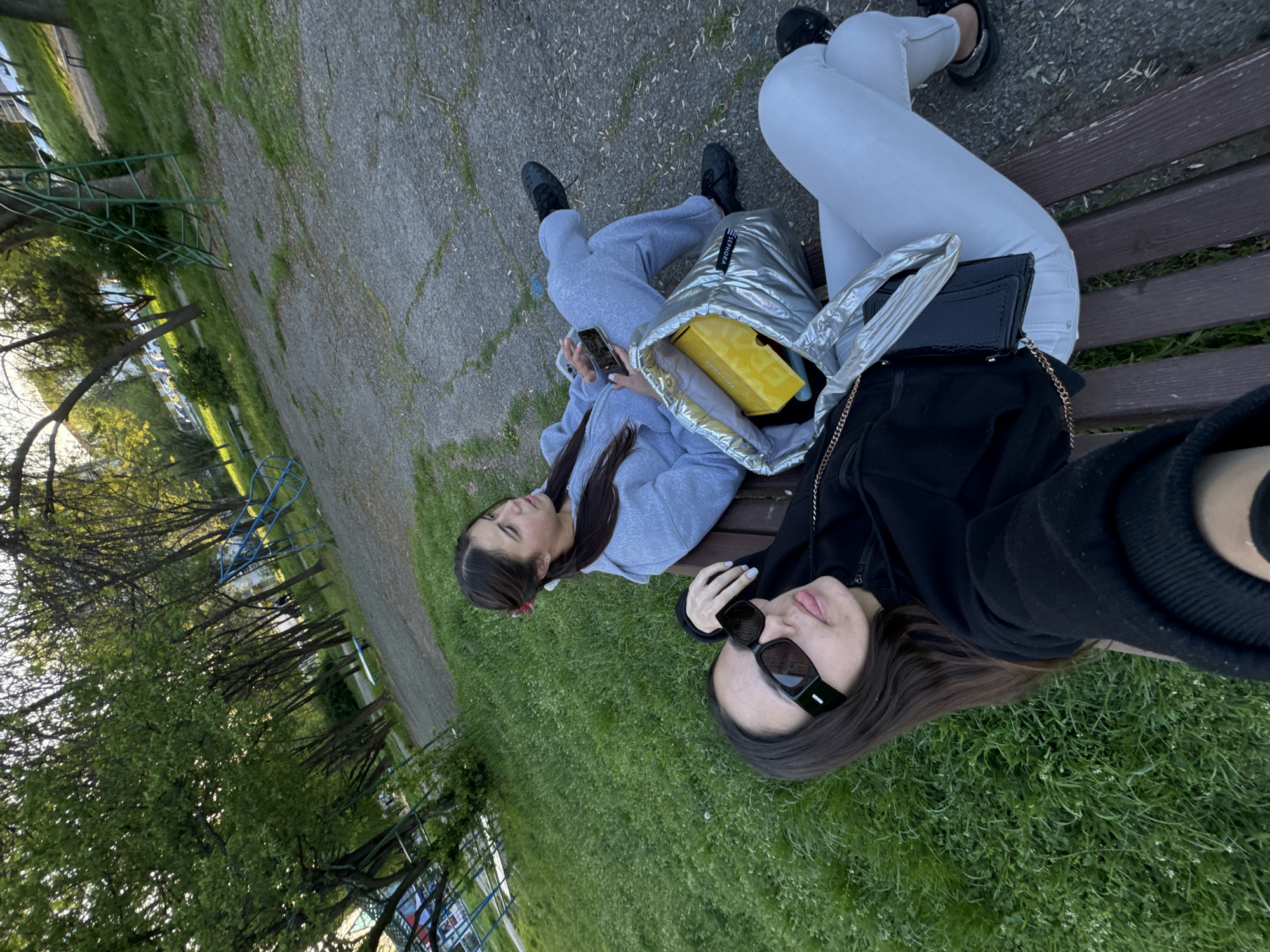 Young people photographed relaxing, socializing in Sofia park