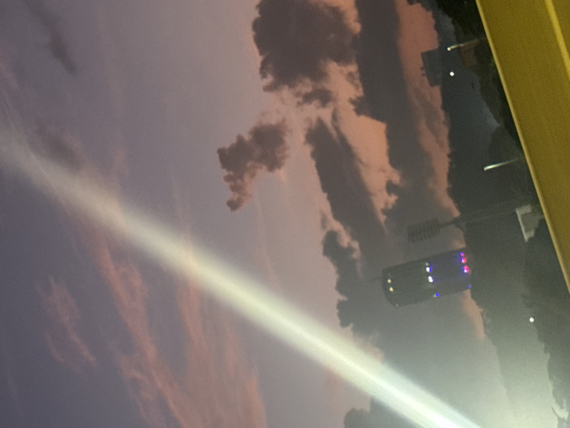 Dramatic twilight skies observed over Caracas cityscape