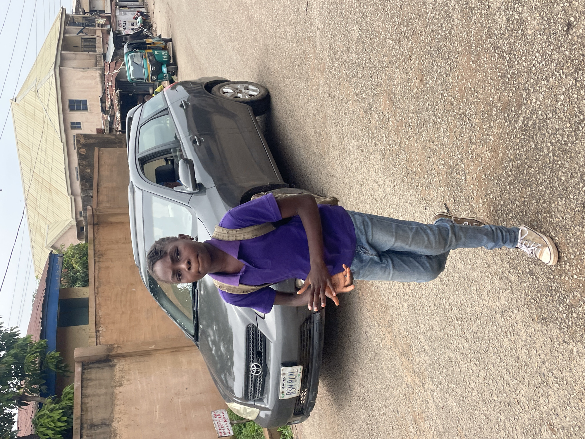Midday street life in Jos, Nigeria