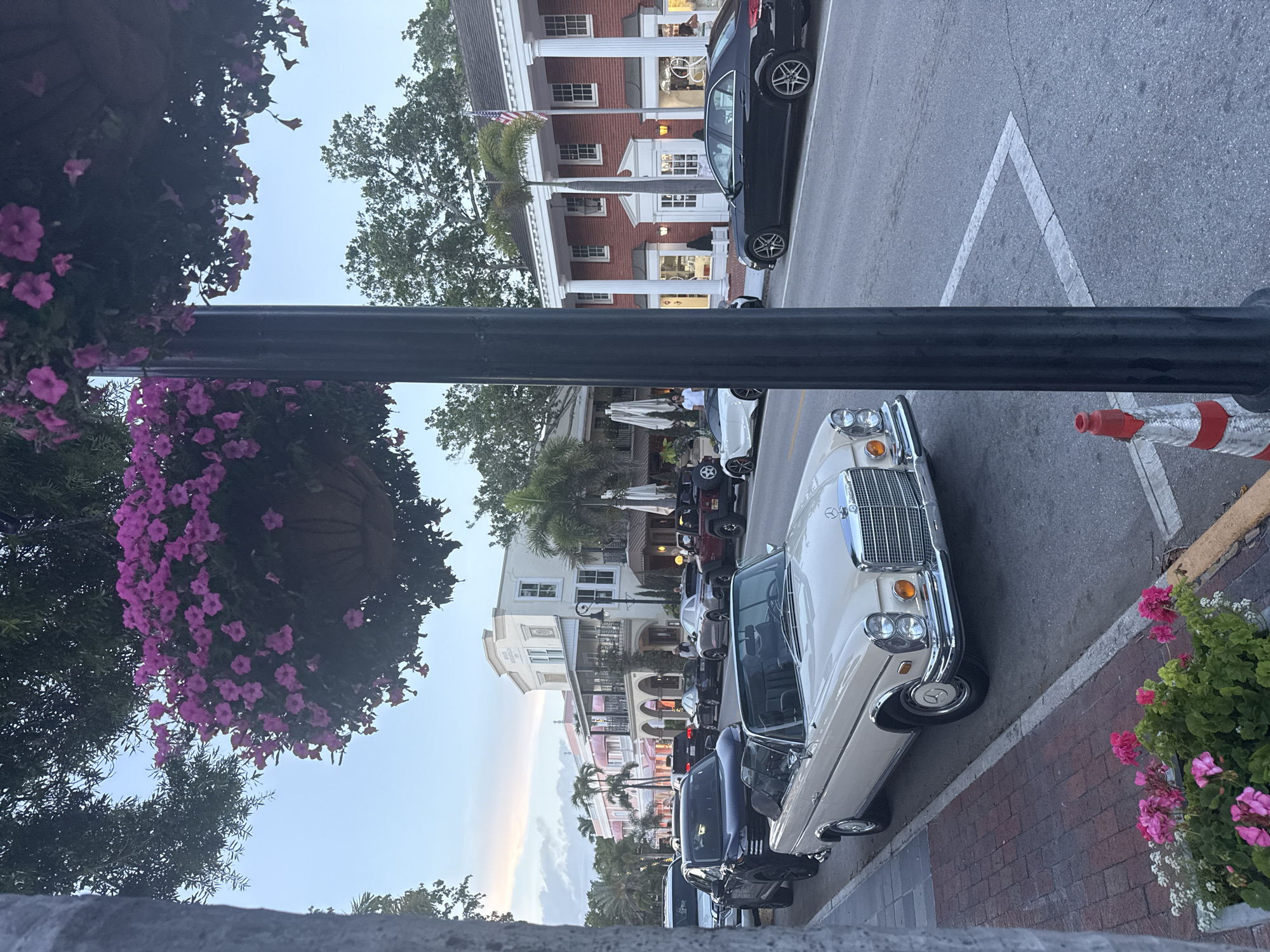 Nighttime street scene captured in Naples, Florida