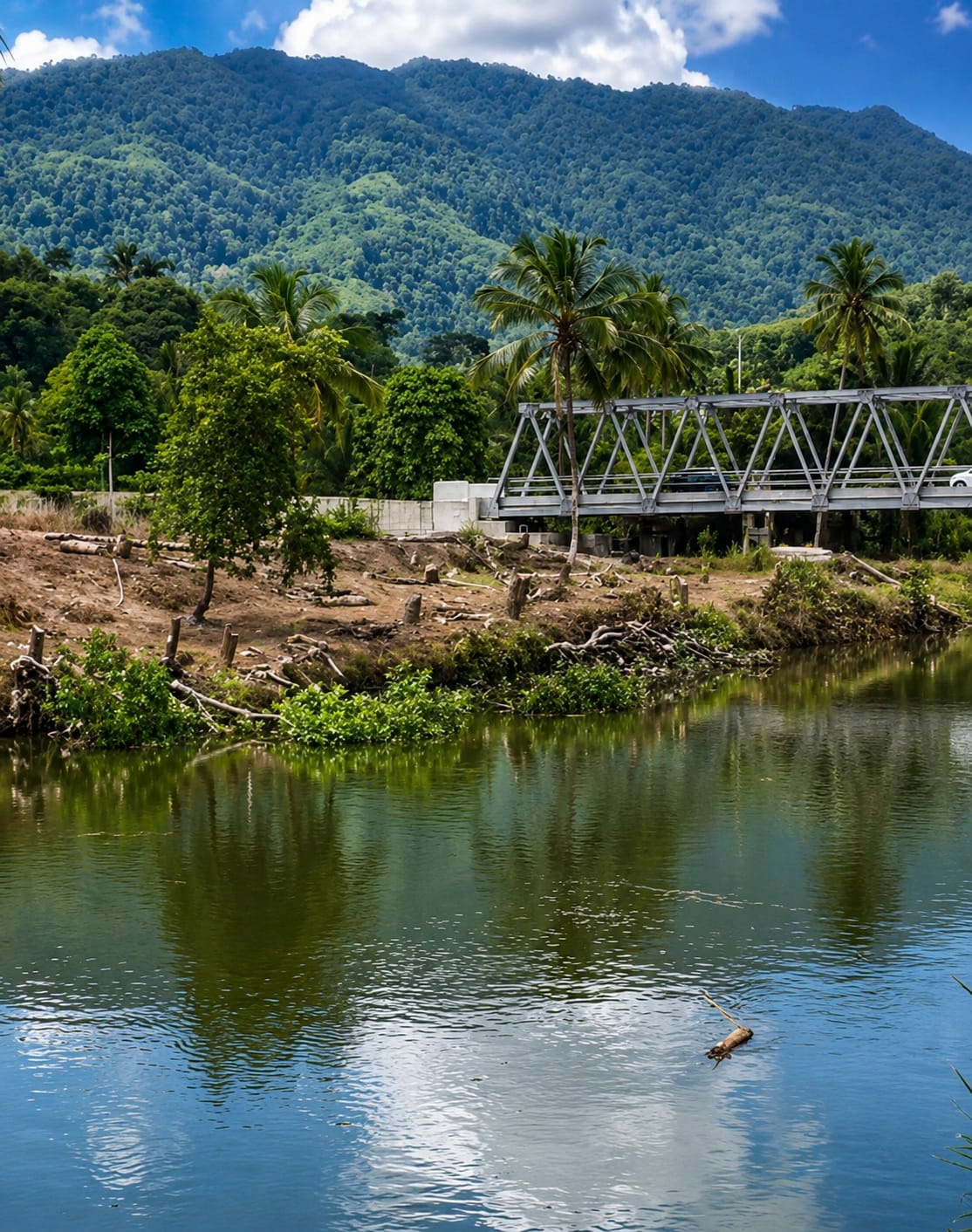 Tubing and rafting through a clear tropical river in Silaiyajae