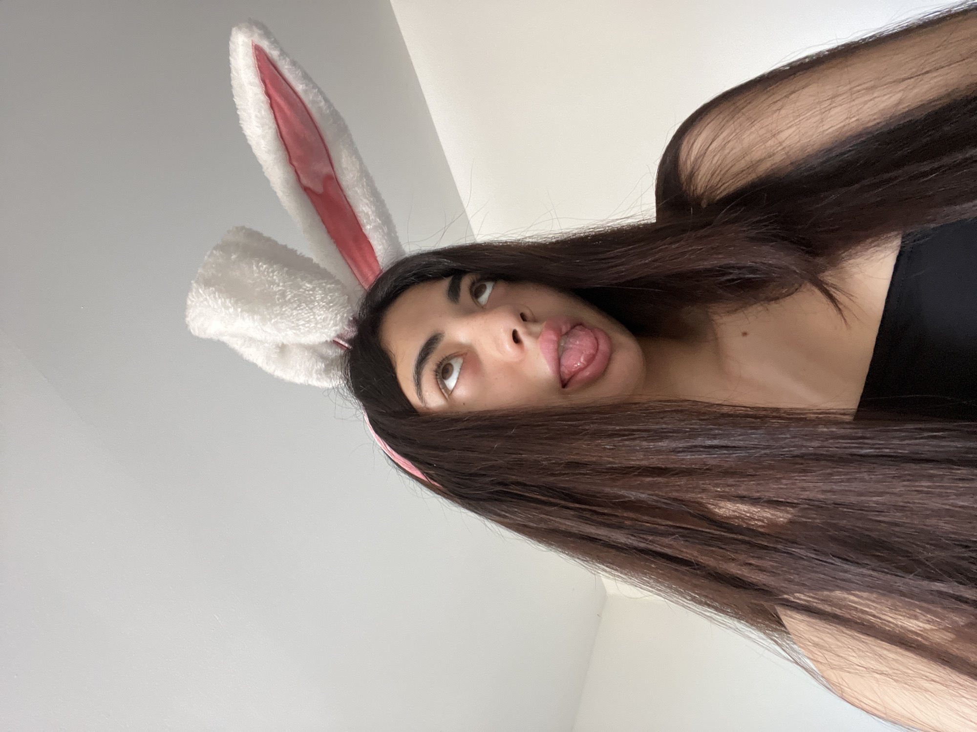 Playful bunny ear poses and a lone aircraft over Chotěšov