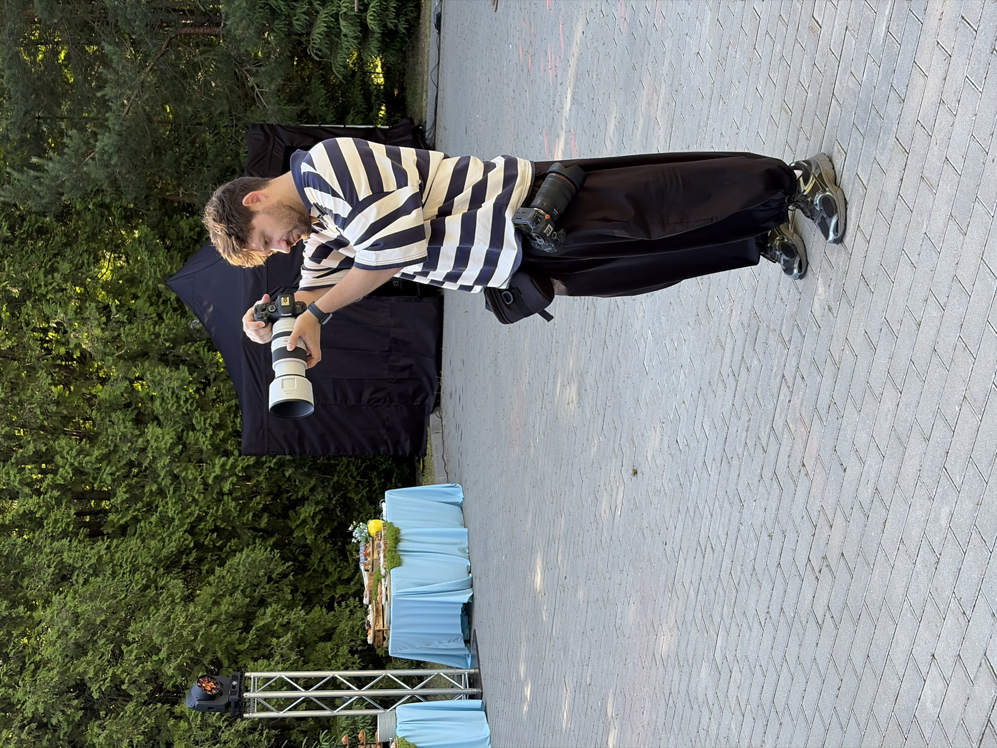 Casual outdoor gathering with darts and drinks in Zhdanovichi
