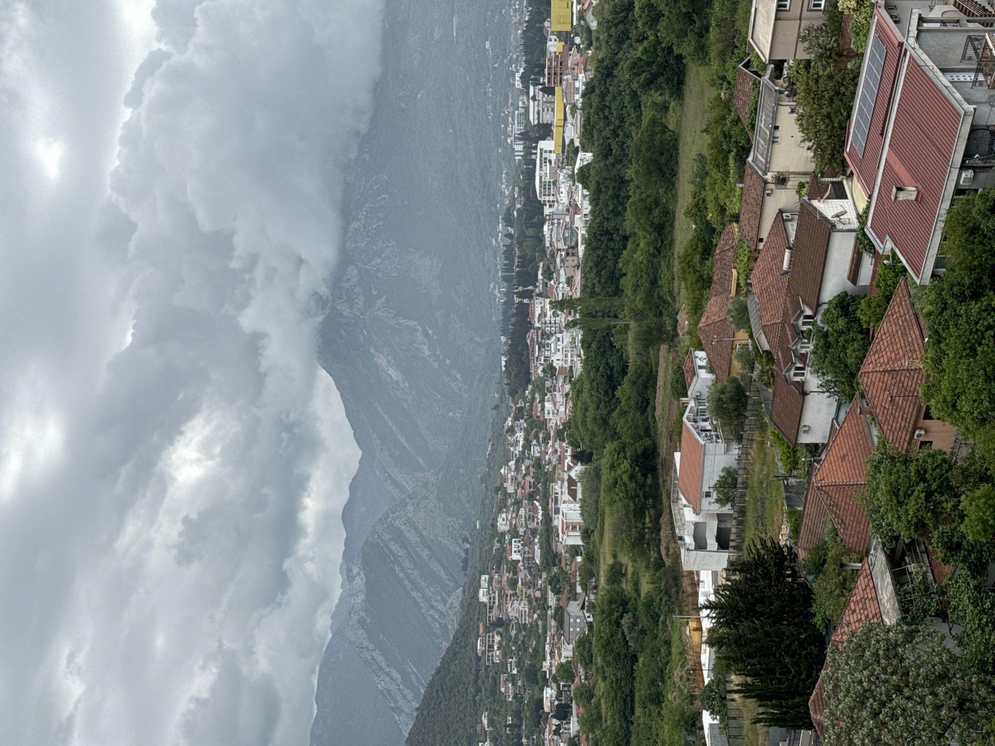 Cloudy weather observed in Bjeliši, Montenegro