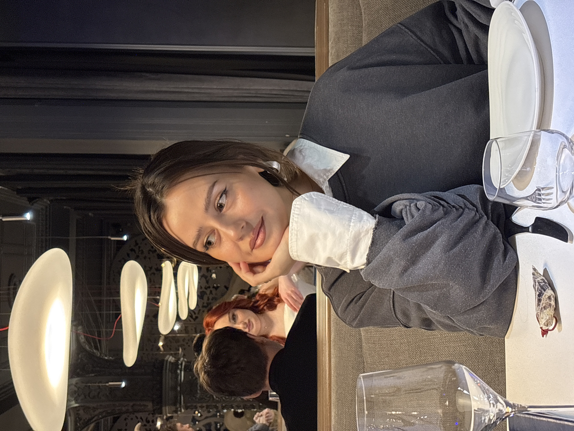 Lunch dining scenes captured at multiple Krasnoyarsk restaurants