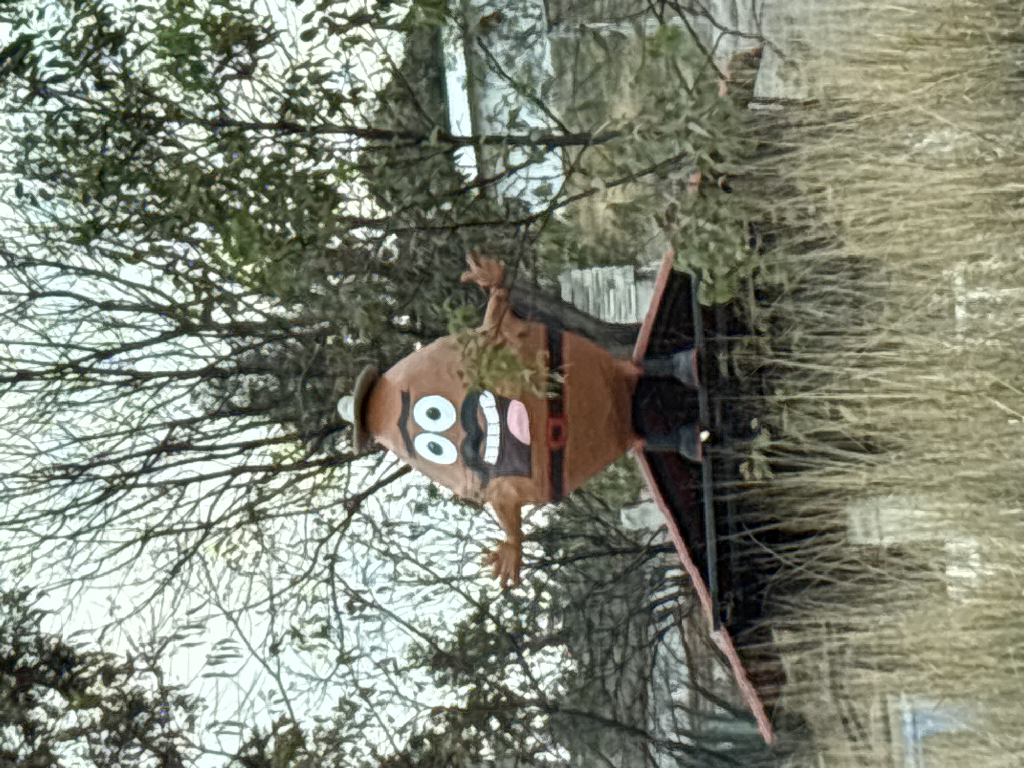 Comical brown figure spotted in Tlaxcalancingo, Mexico