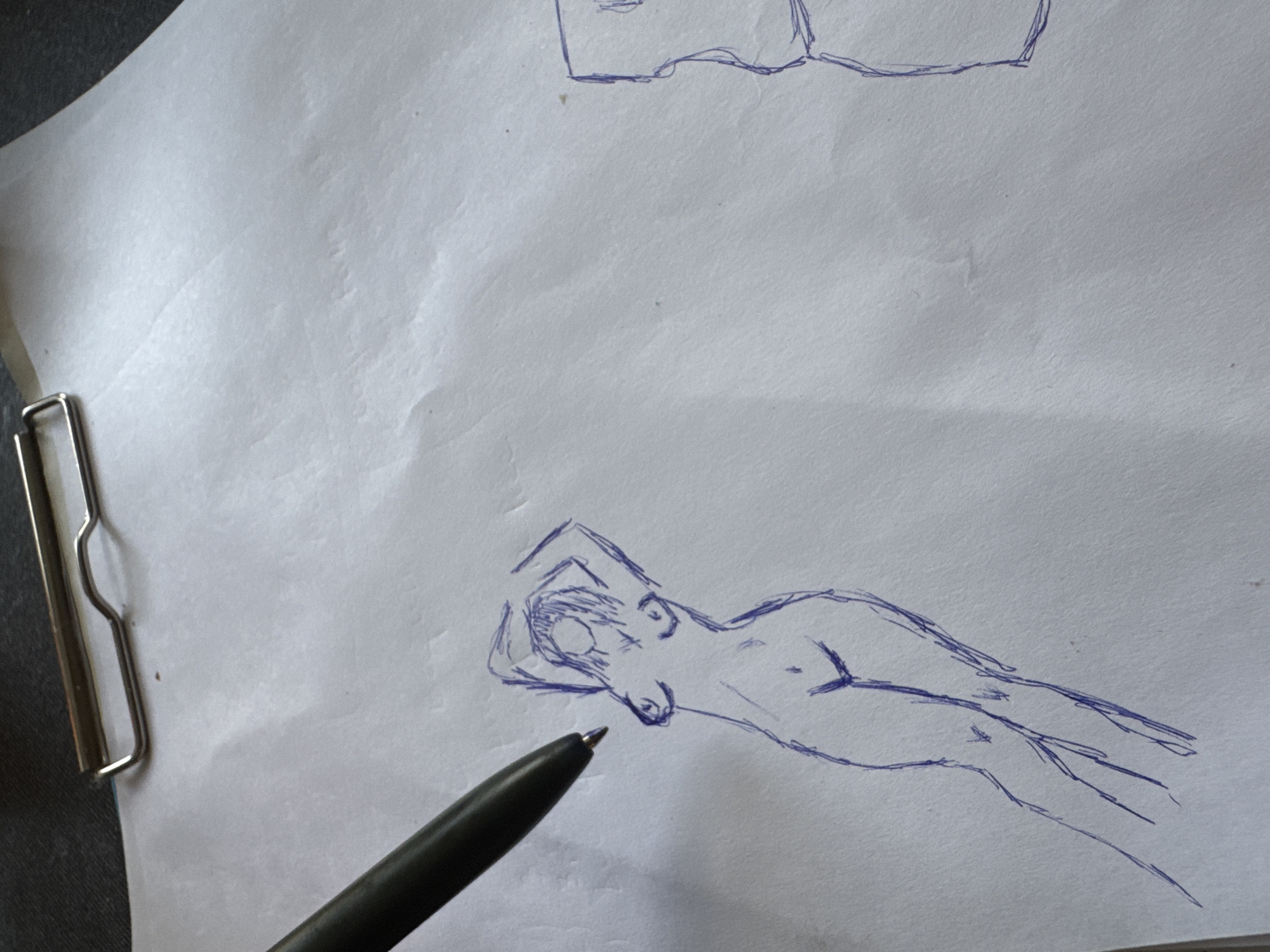 Afternoon of figure sketching, sky shots, and sushi