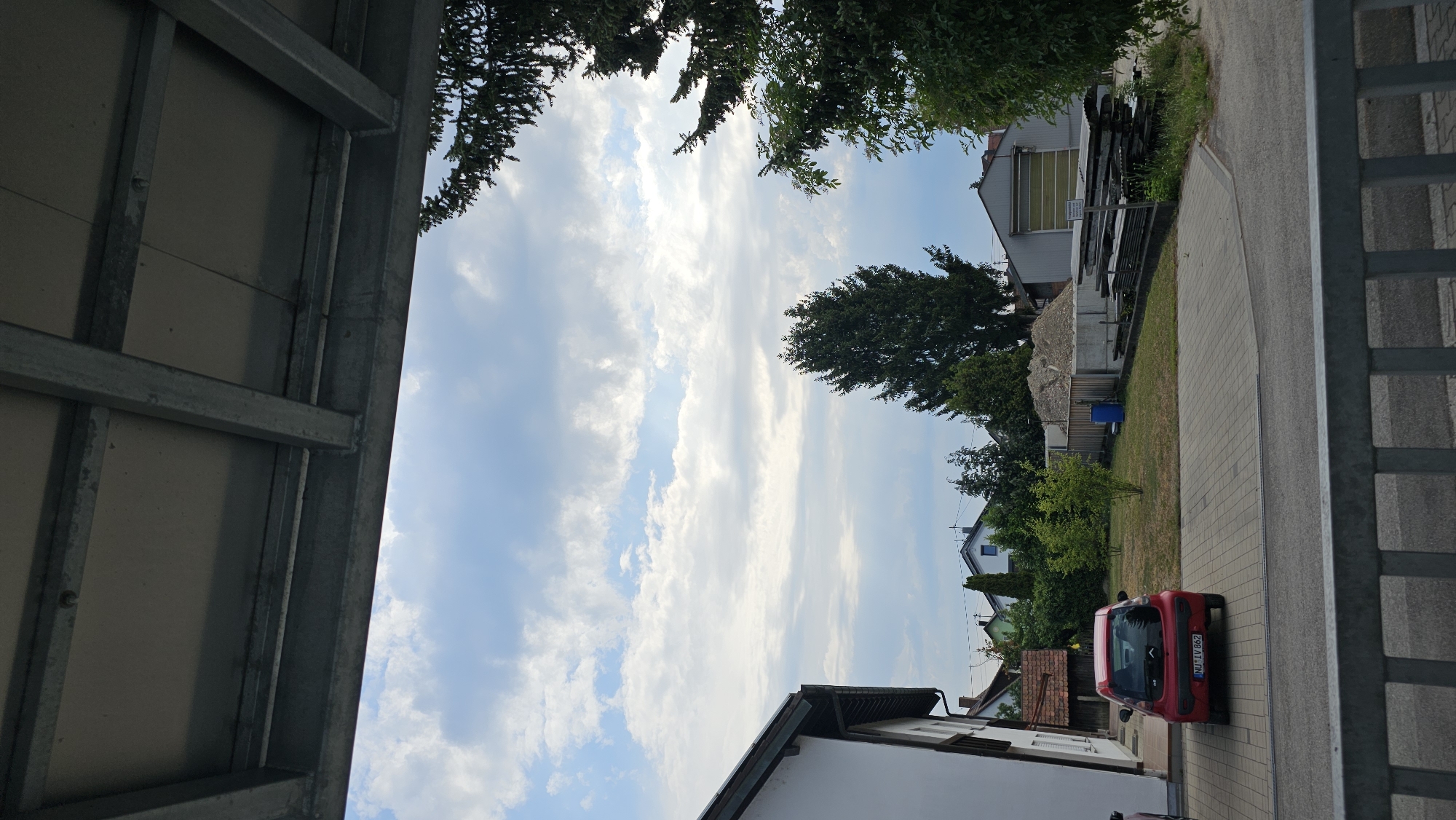 Quiet residential morning in Vöhringen, Germany