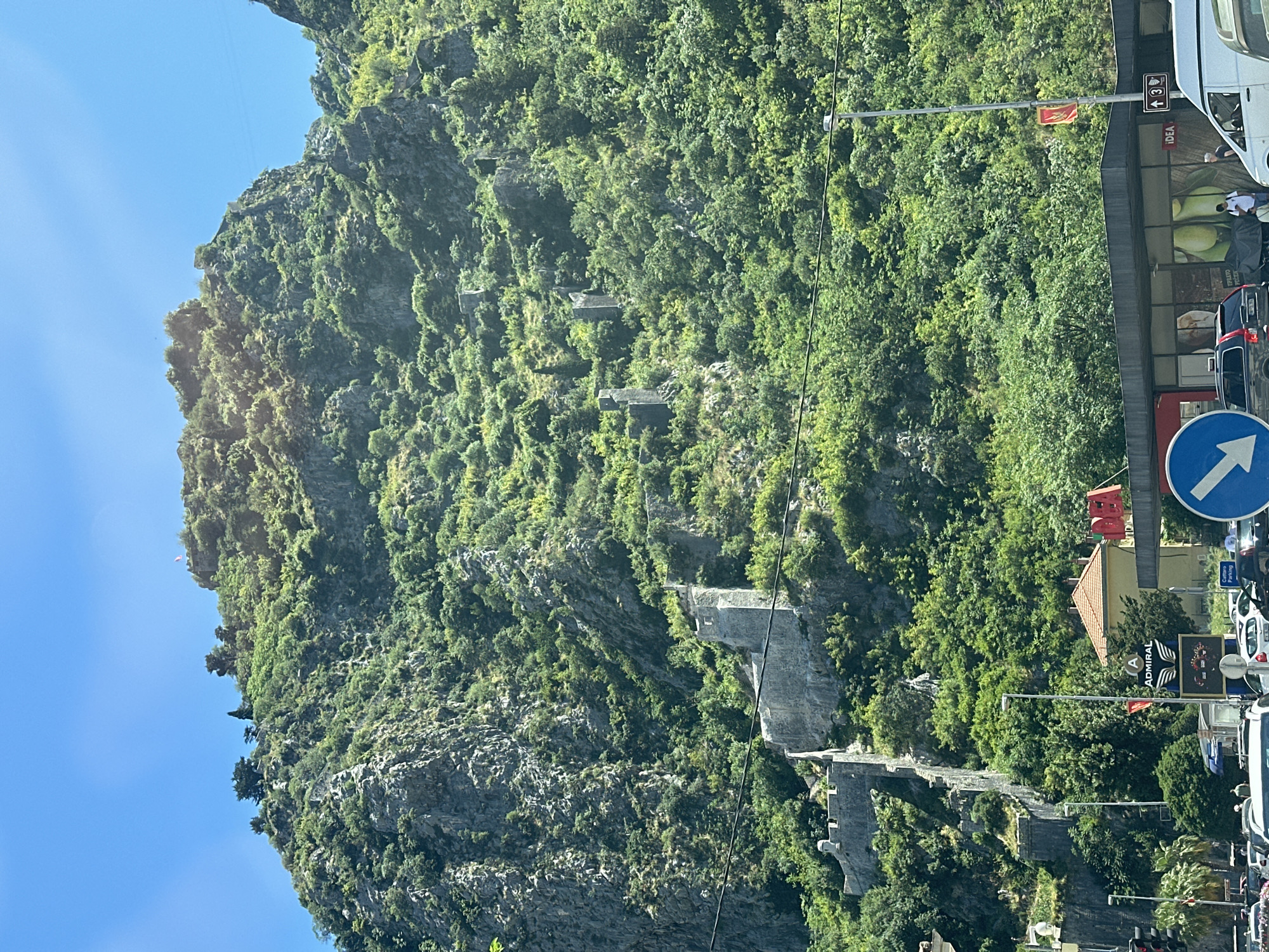 Traffic delays observed near historic Kotor, Montenegro