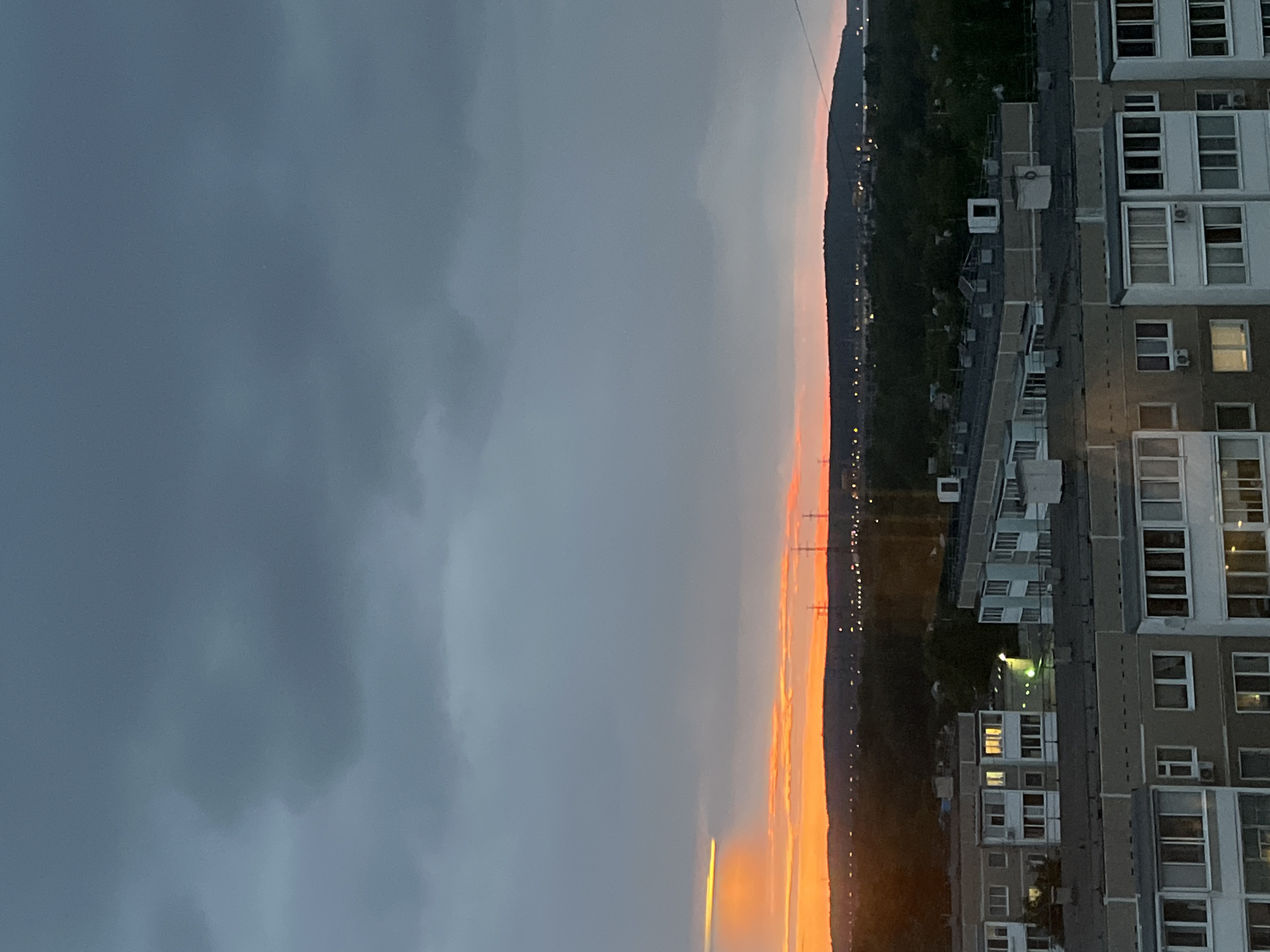 Urban sunset scenes and indoor moments captured across city