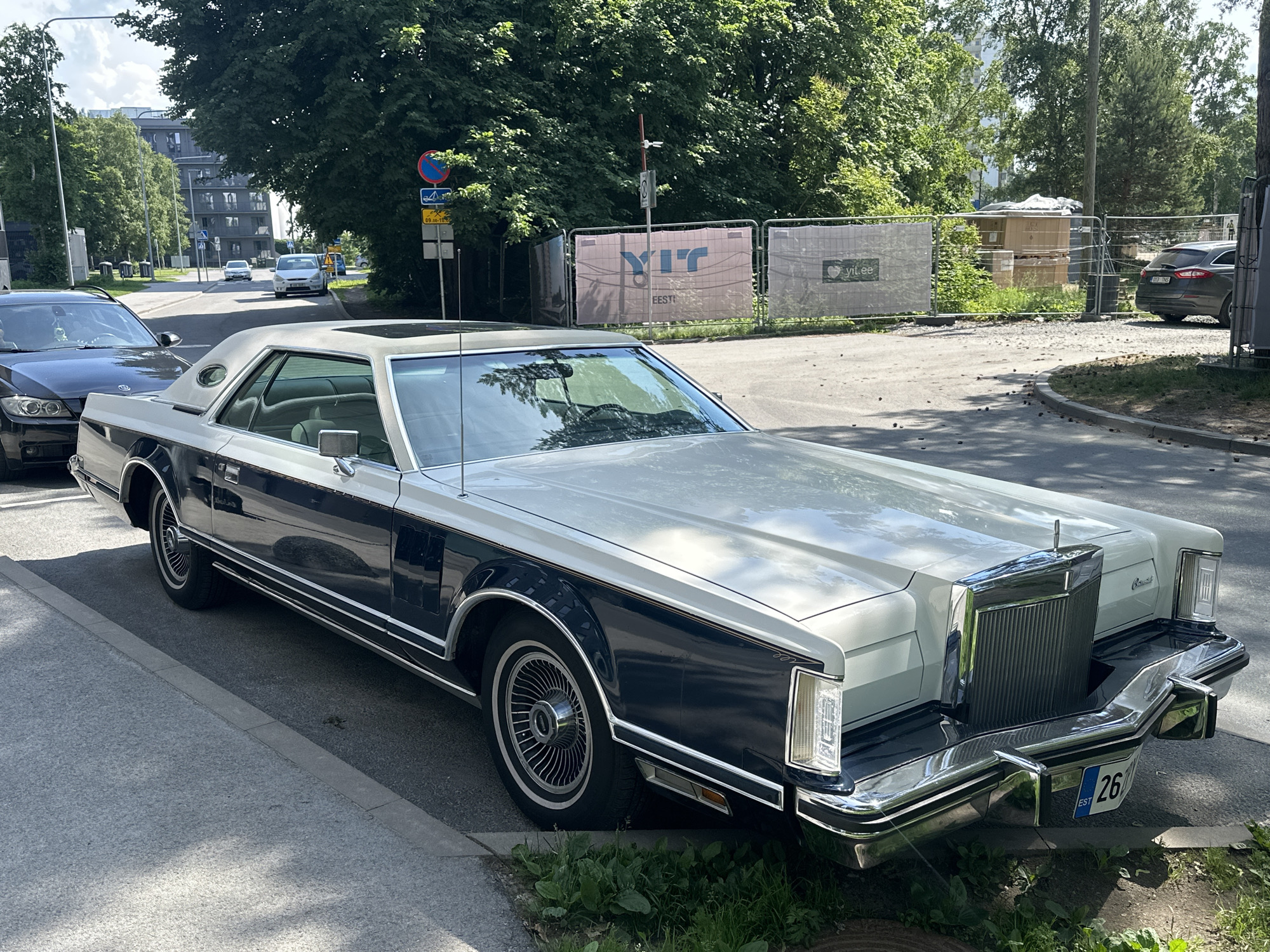 Classic Lincoln Continental Mark V spotted on a Tallinn street