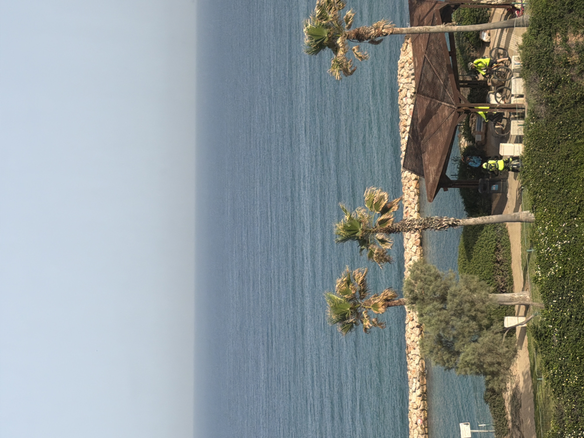 Morning coastal scenes documented in Netanya, Israel waterfront