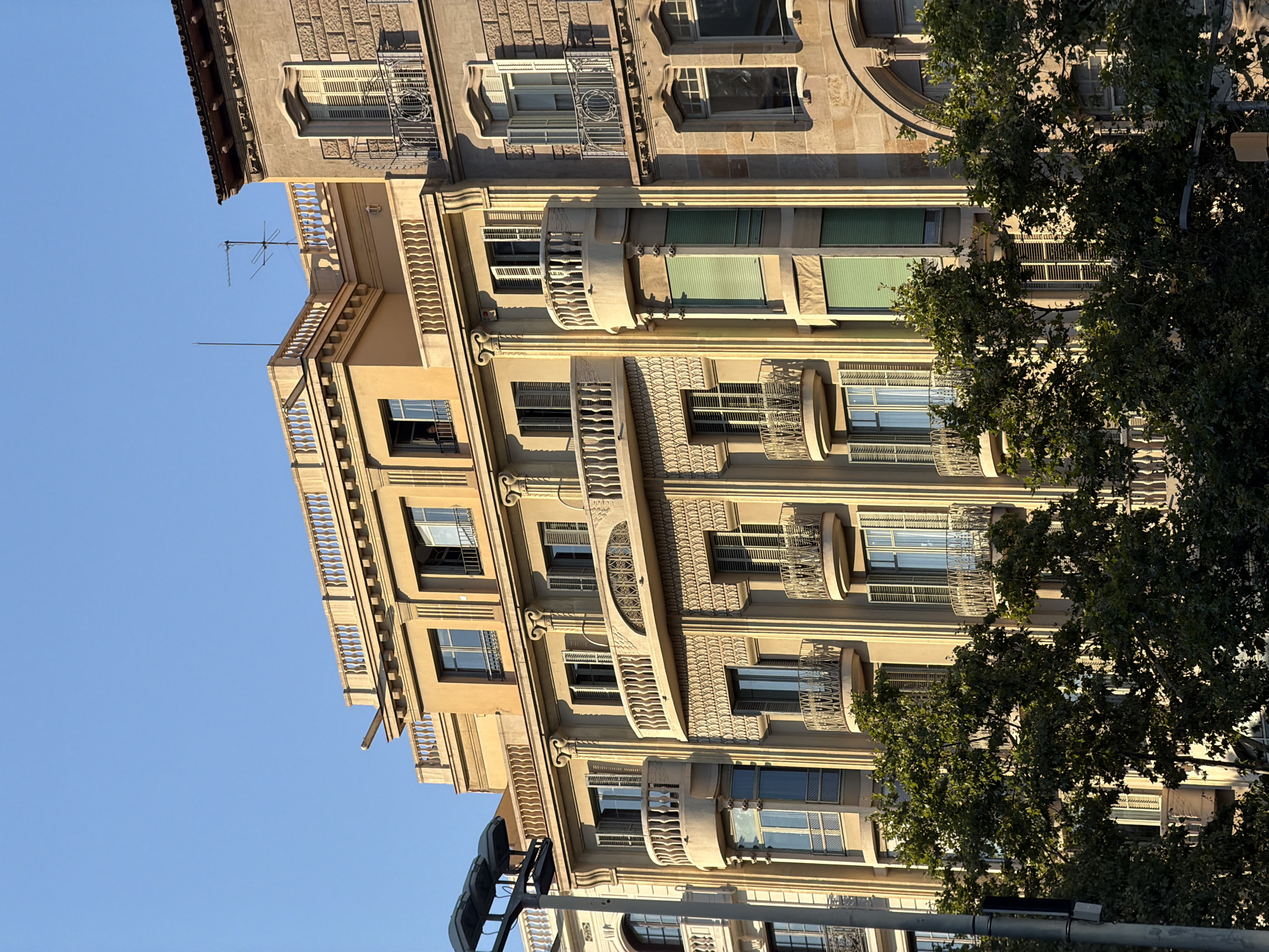 Barcelona's Passeig de Gràcia architecture on a summer afternoon
