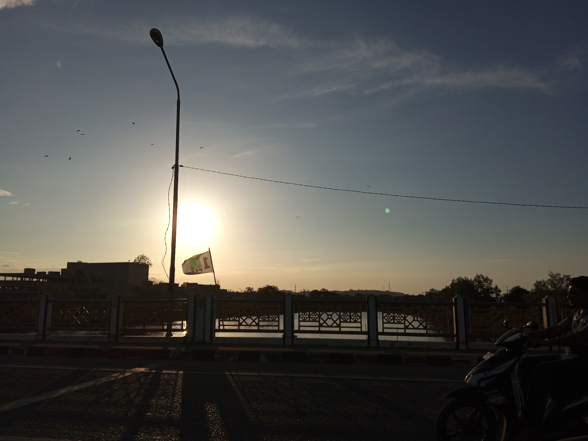 Morning street scenes documented across Lhokseumawe, Indonesia
