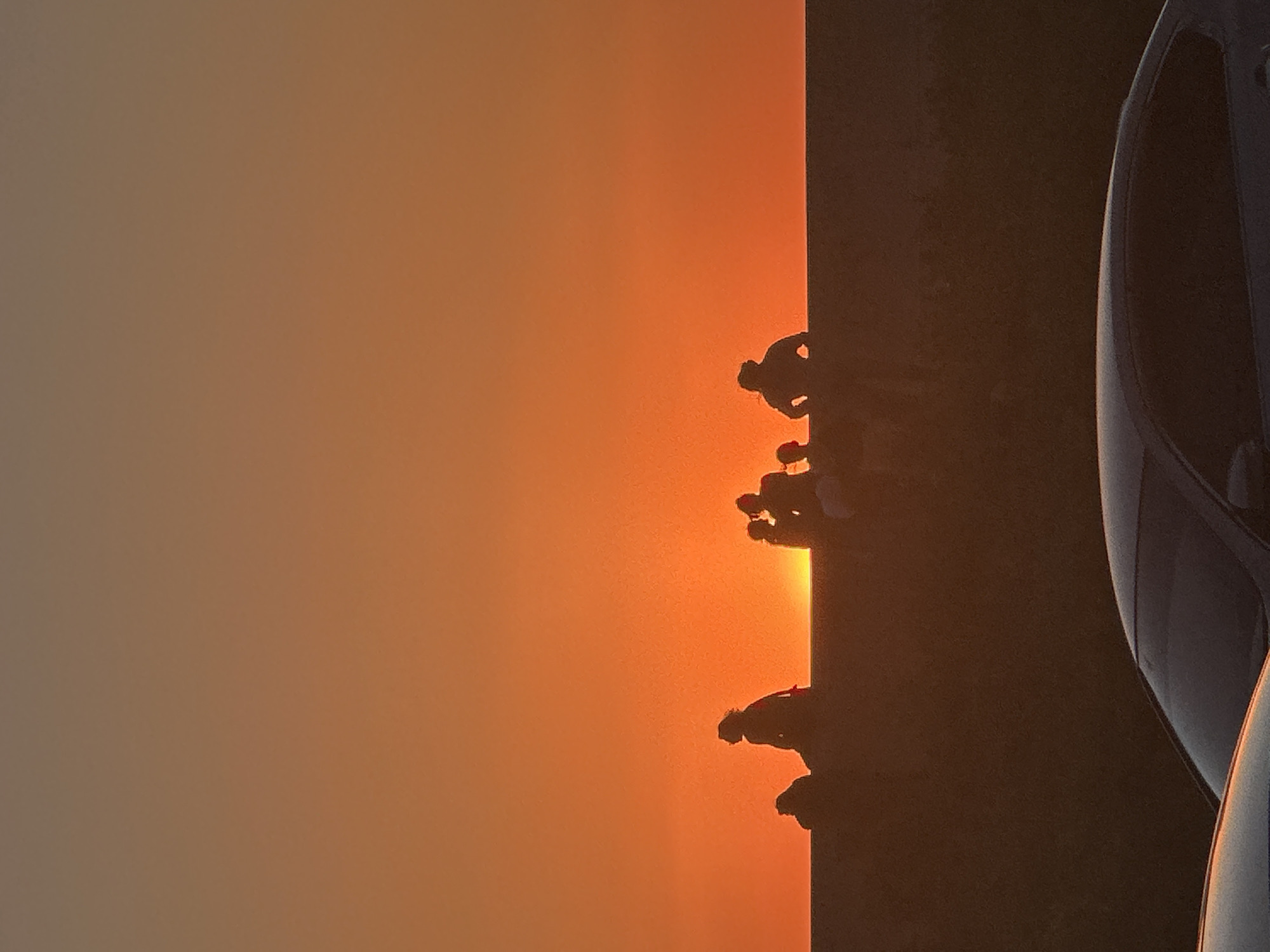 Dawn breaks over Khabarovsk as residents gather for sunrise