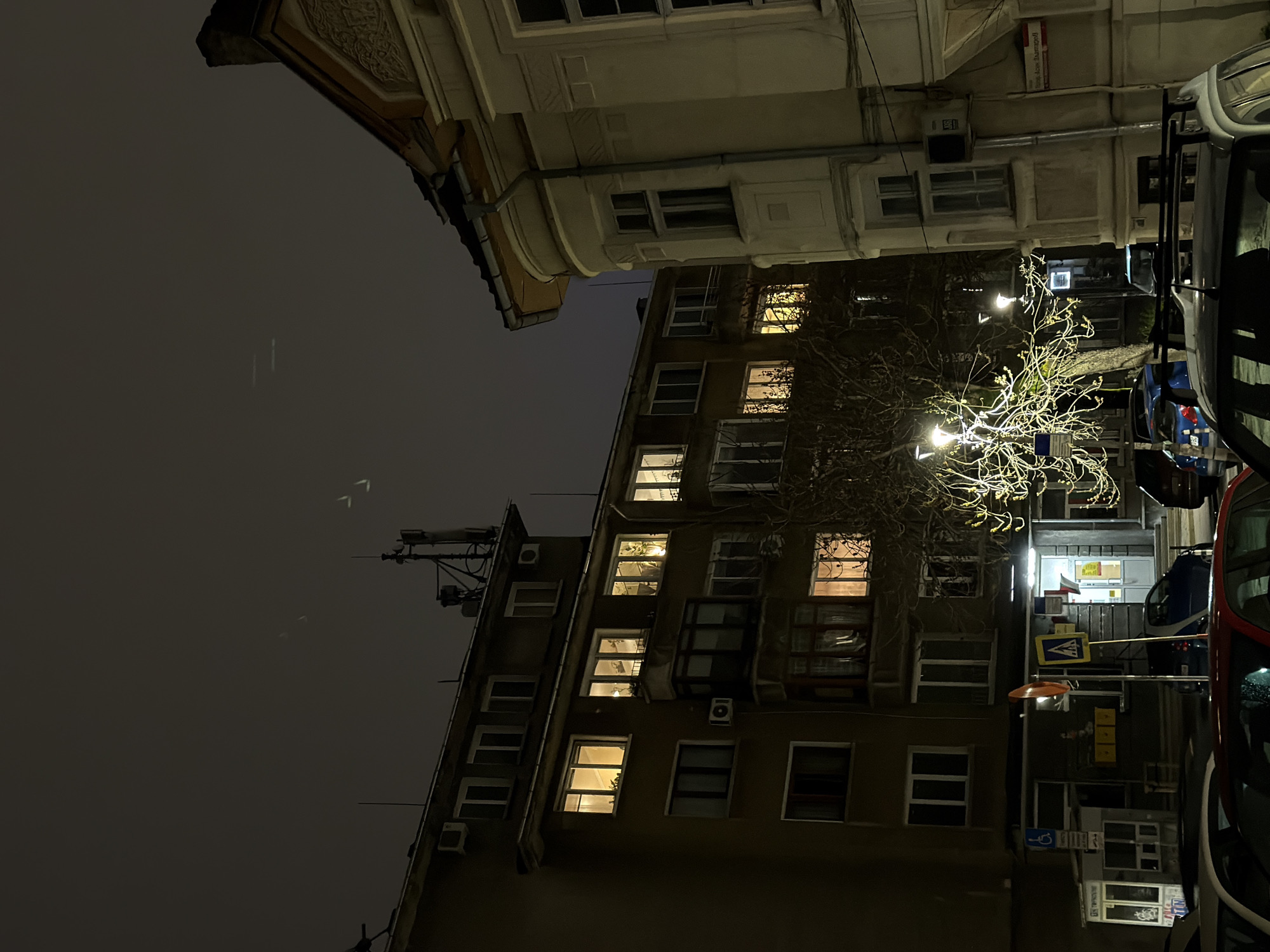 Evening scenes captured across Sofia showing urban life