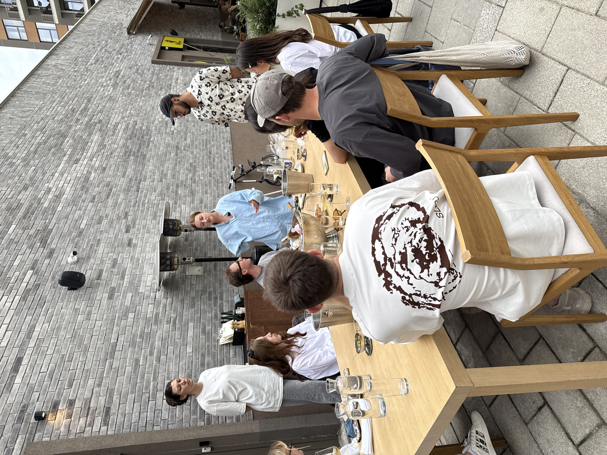 Outdoor wine tasting social gathering in Belgrade, Serbia