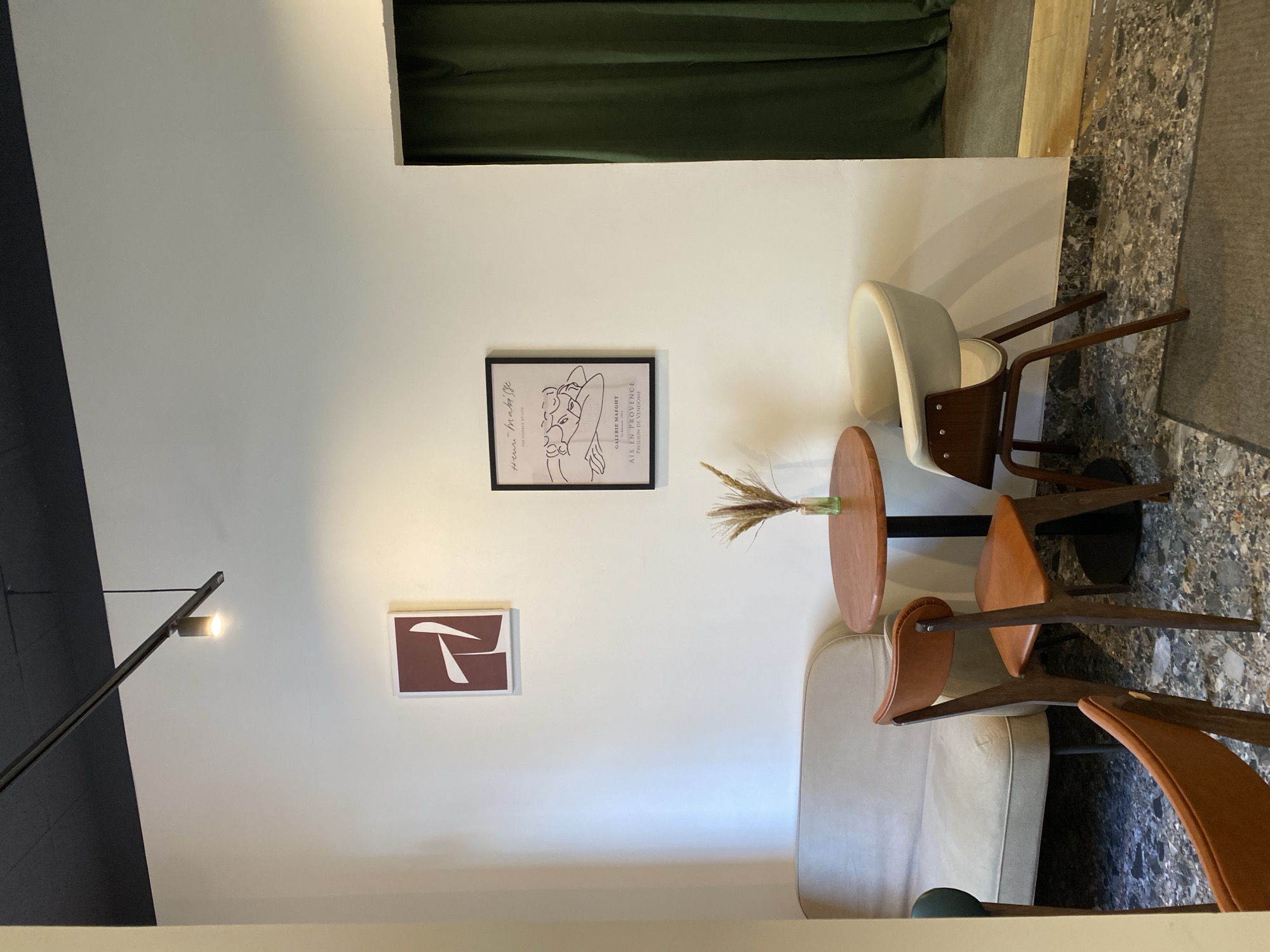 Moscow café interior photographed showing minimalist modern design