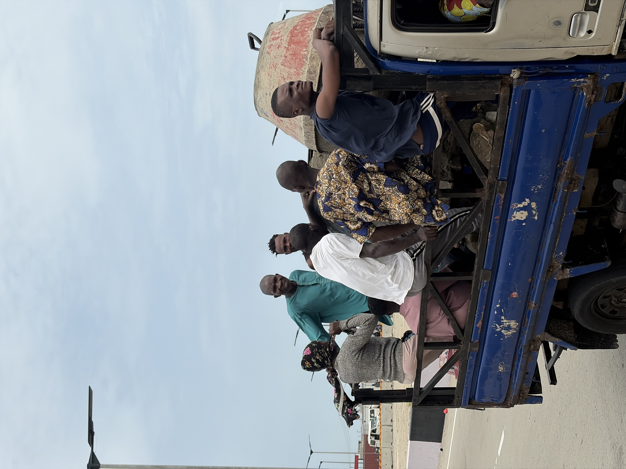 Commercial truck activity and daily scenes in Nigerian towns