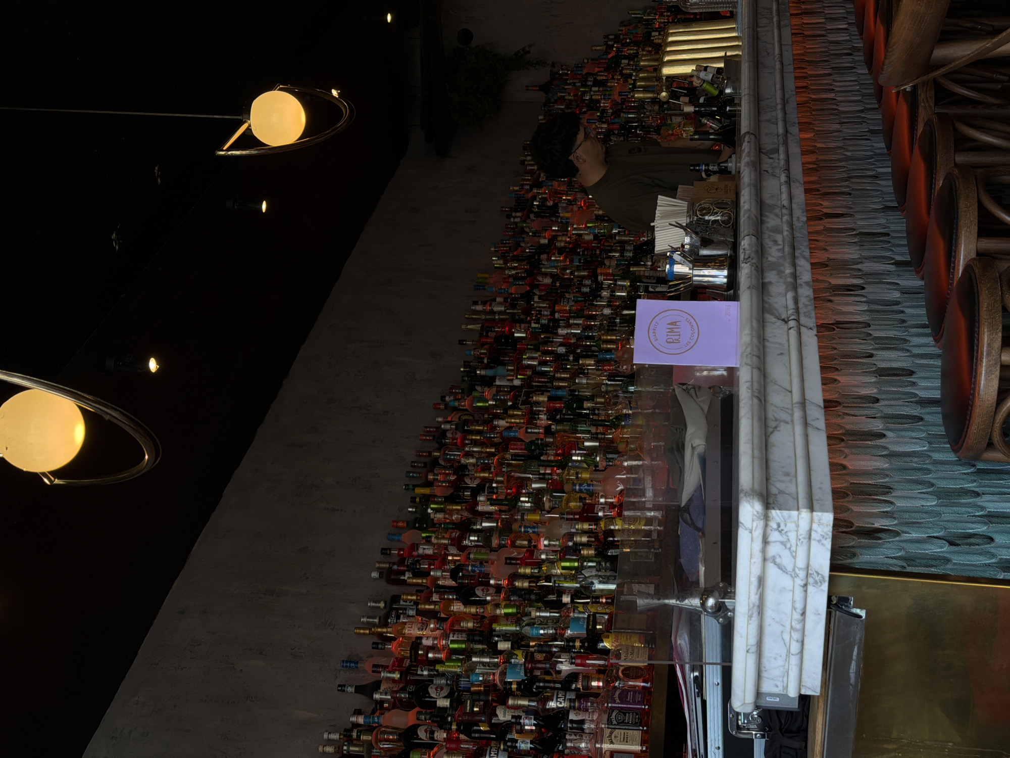 Upscale bar interior documented in Biarritz, France
