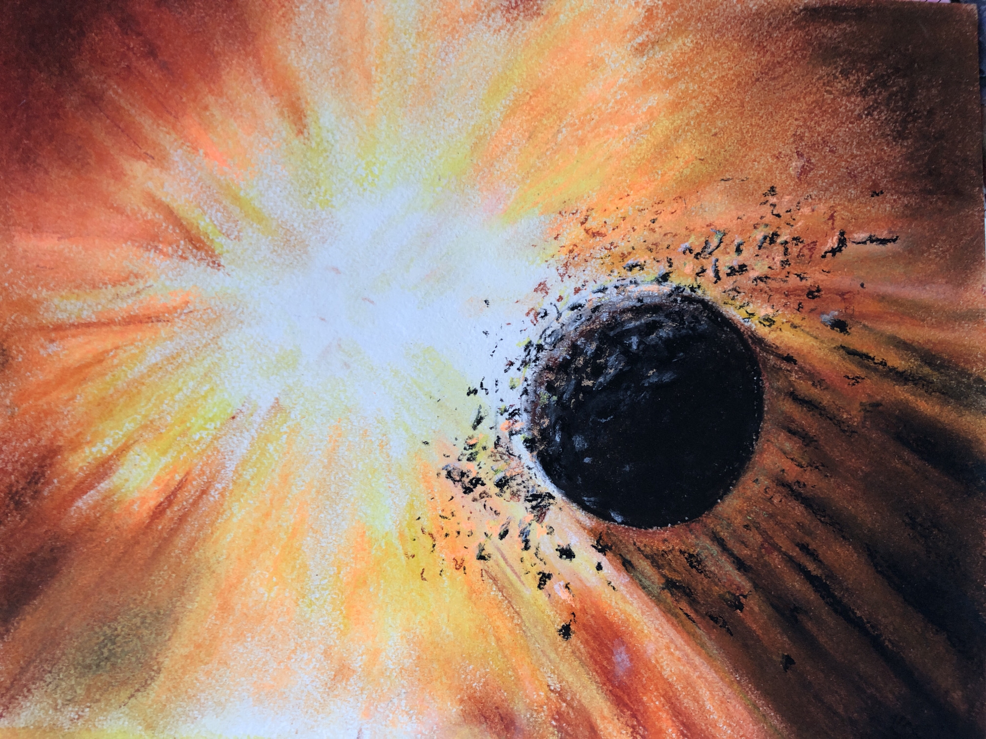 Artist documents paintings and nature in hour-long session