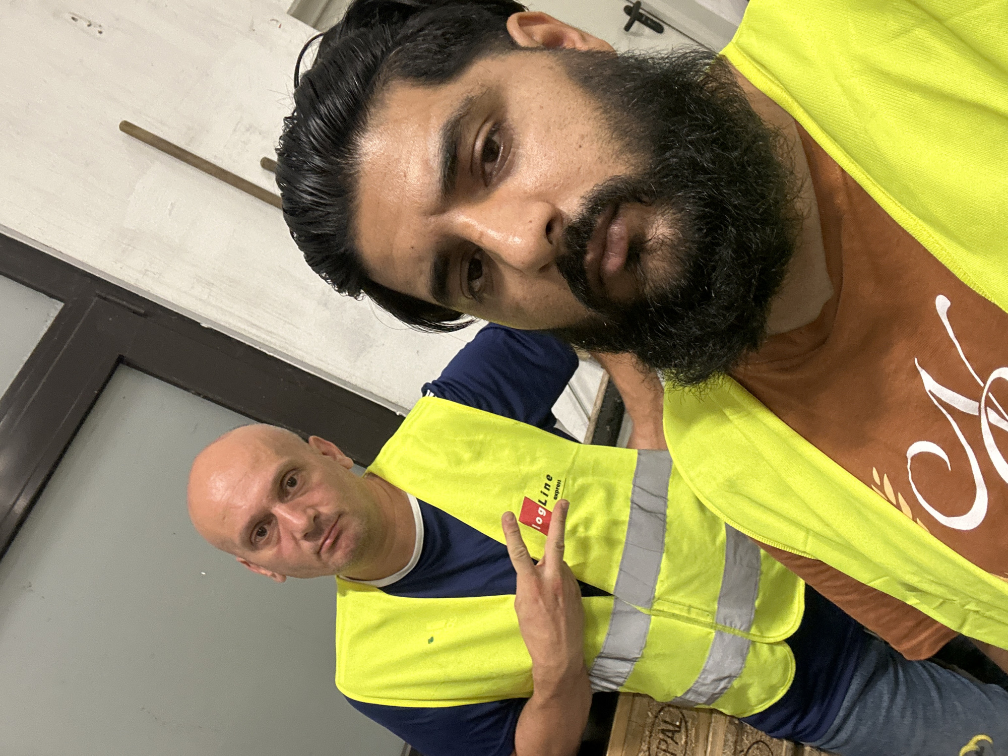 Selfie inside an industrial space in Schweitenkirchen, Germany