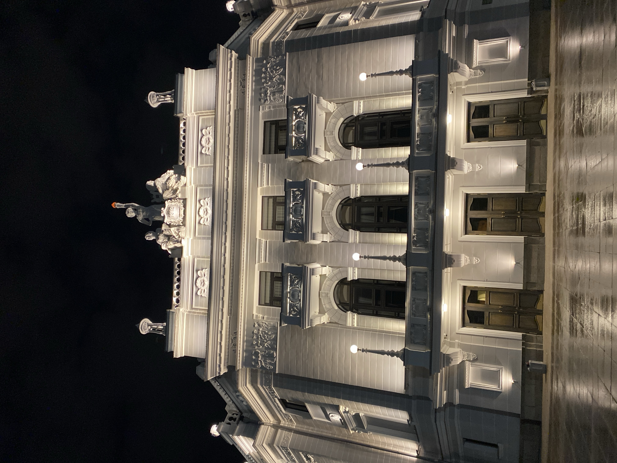 Evening stroll through illuminated downtown Yekaterinburg captured in photos