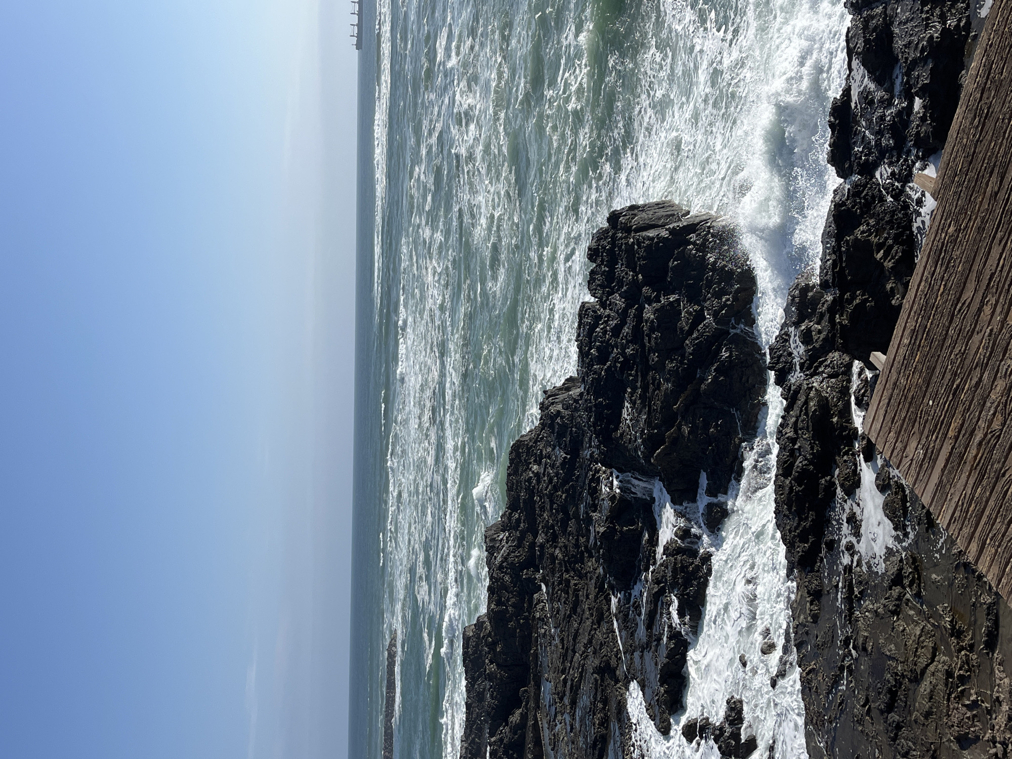Rough seas observed along Arica Chile coastline