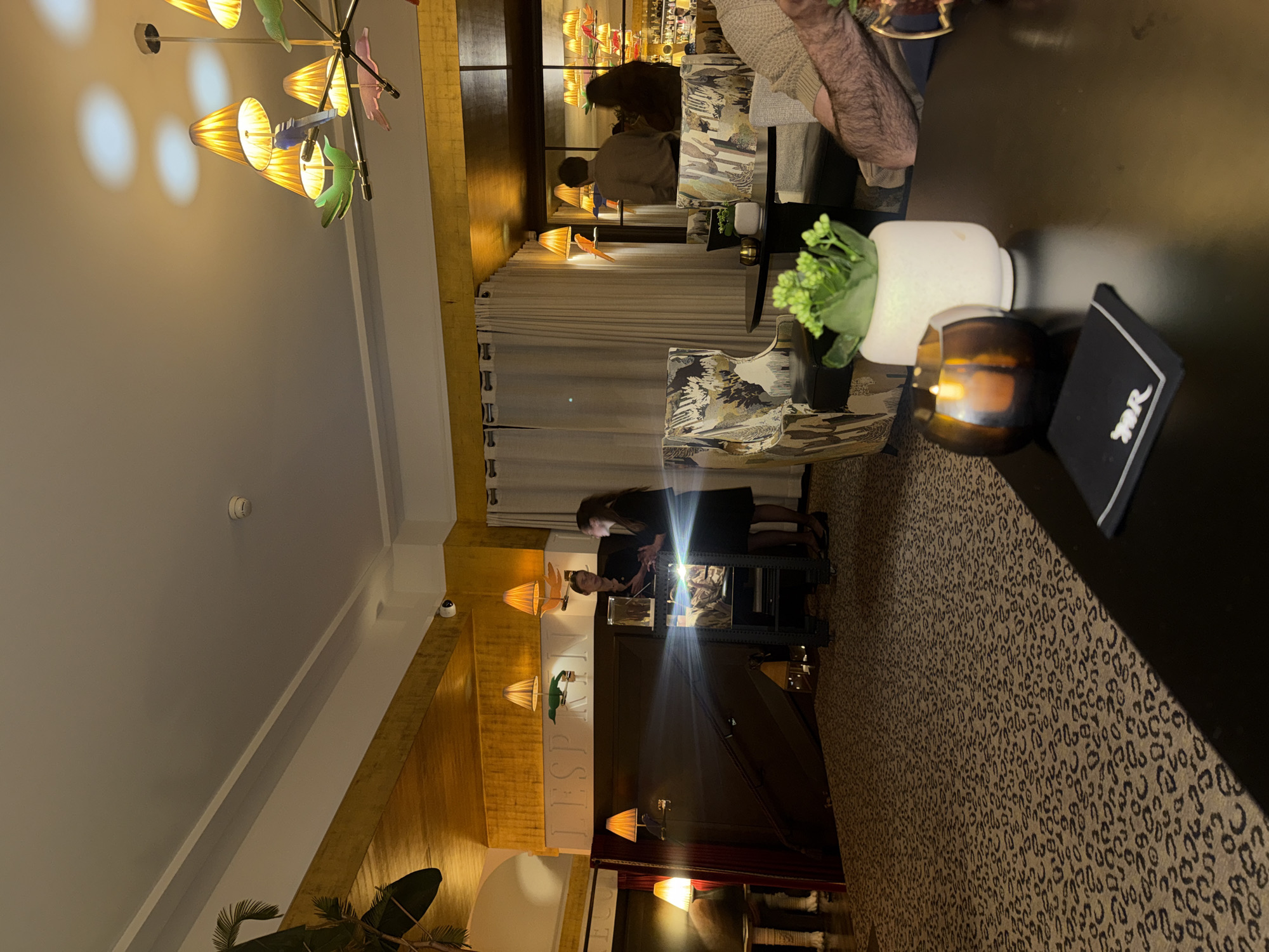 Woman dining alone at upscale Bellevue establishment
