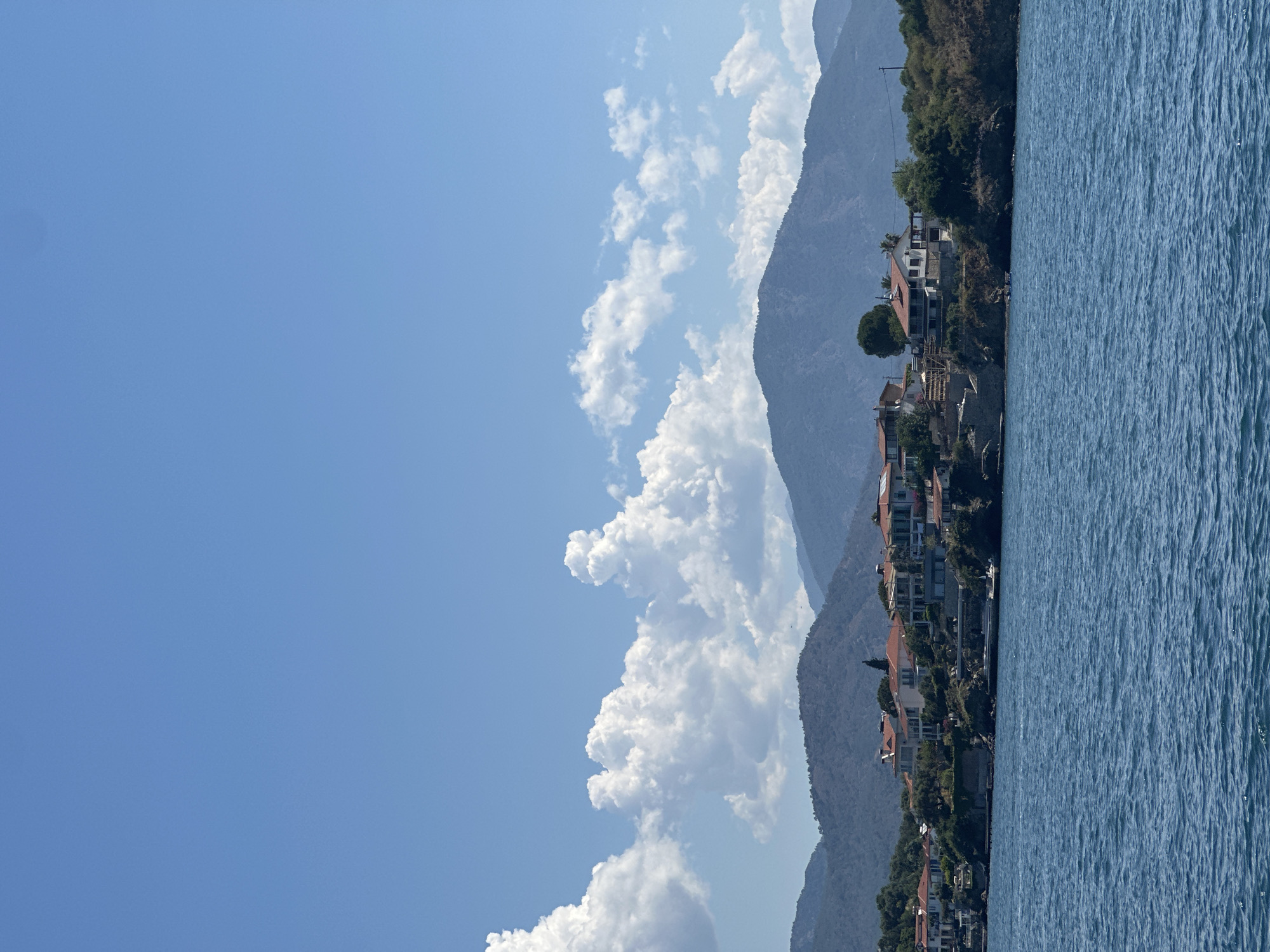 Clear morning skies observed over Fethiye Turkey landscape