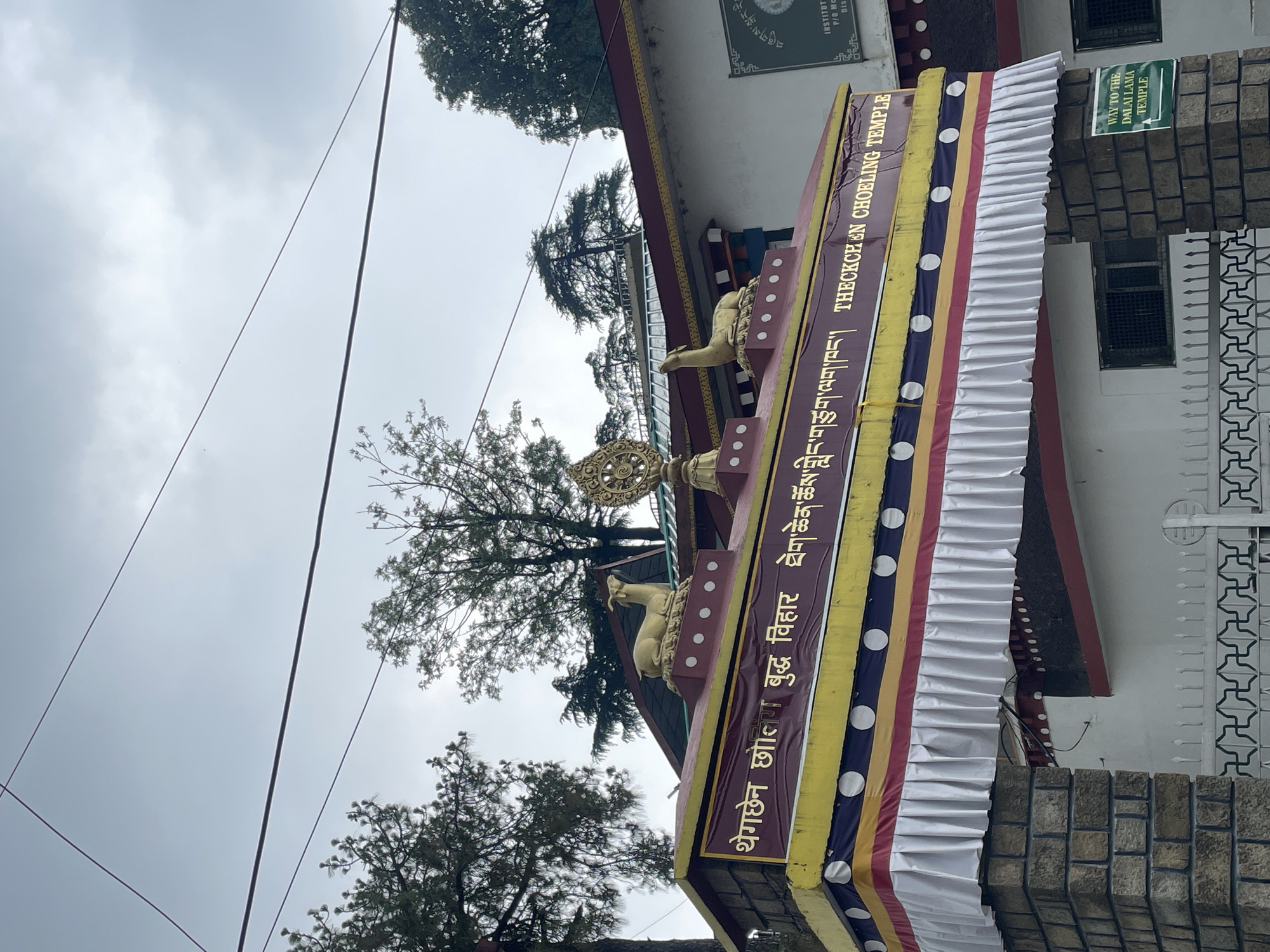 Morning scenes captured around Buddhist temples and markets in Dharamshala