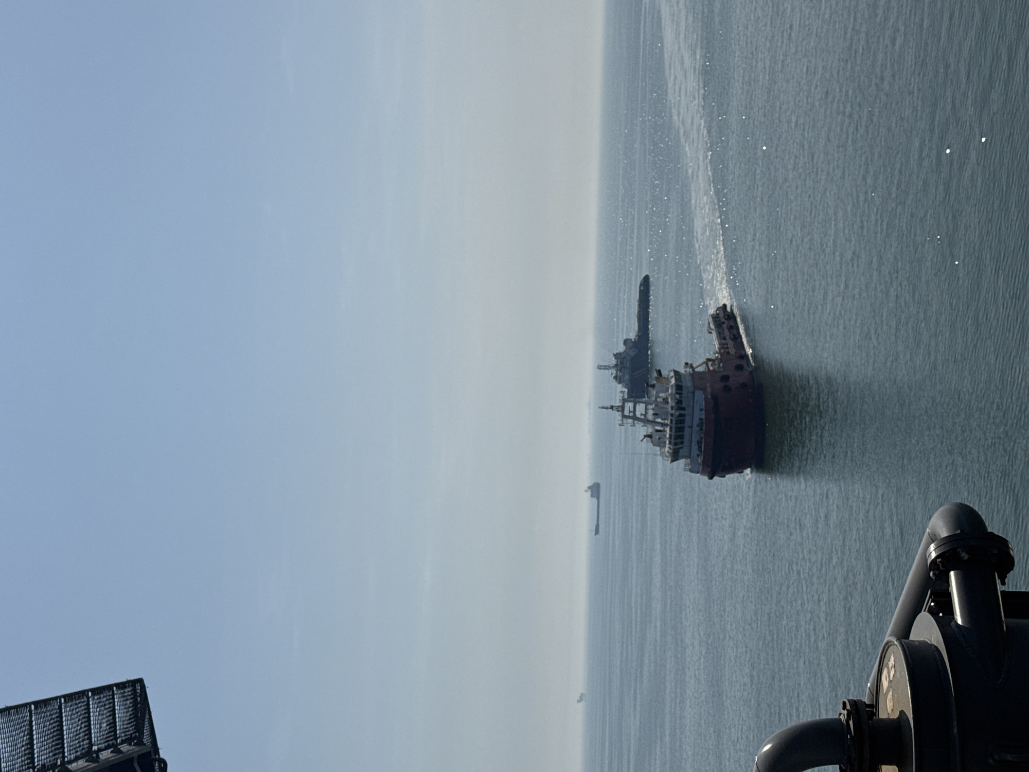 Cargo ships spotted in Italian waters from industrial platform