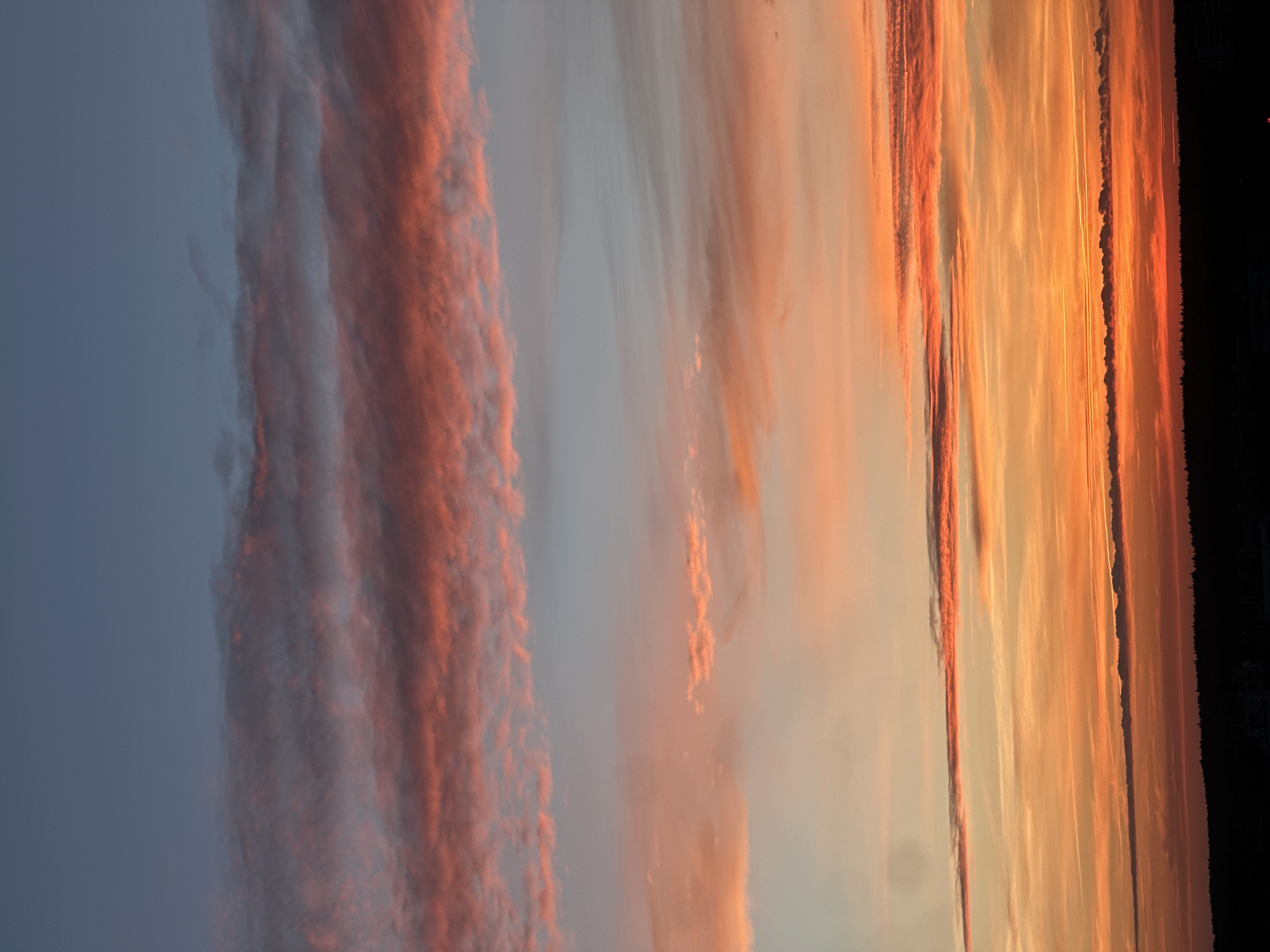 Moscow residents witness vibrant sunset over Soviet-era apartment blocks