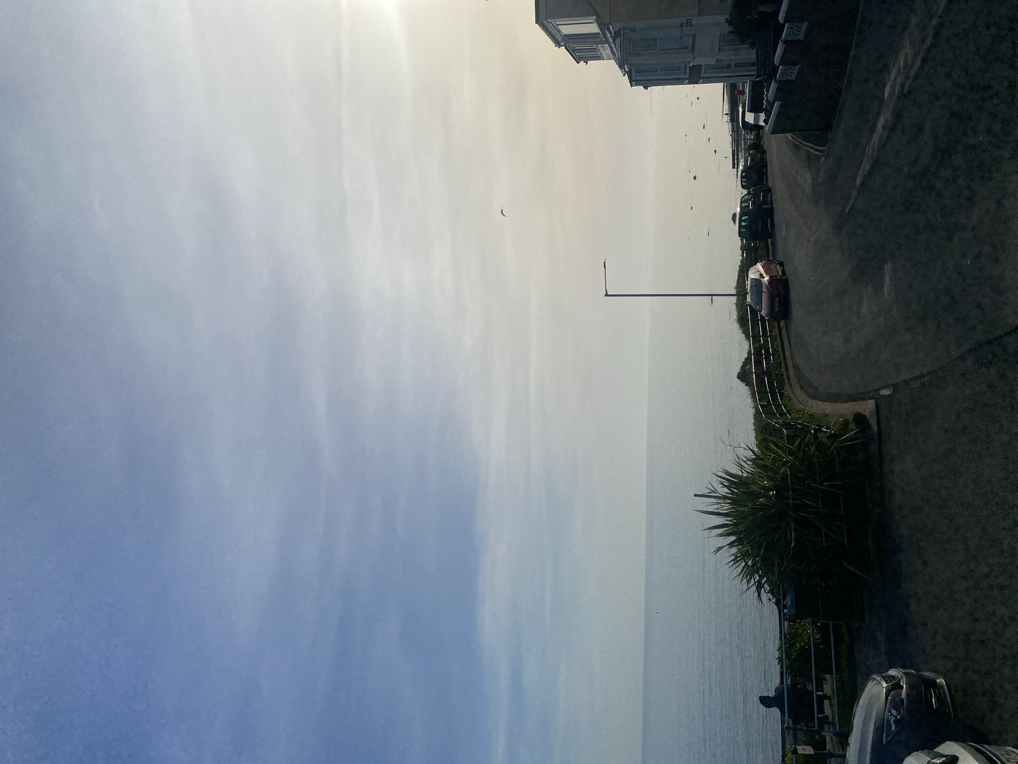 Coastal views documented in Criccieth, Wales seaside town