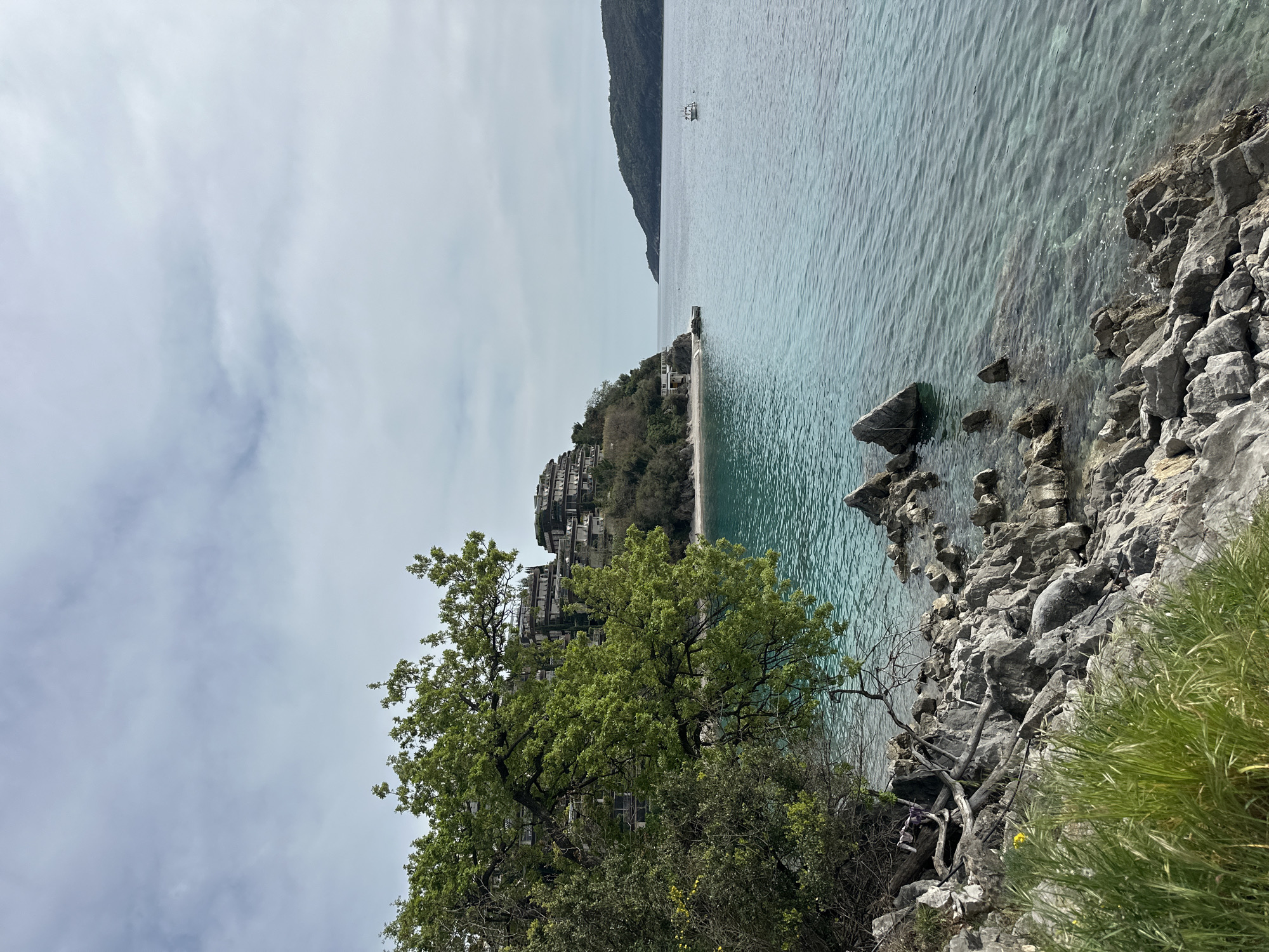 Coastal views captured in Budva, Montenegro showing shoreline development