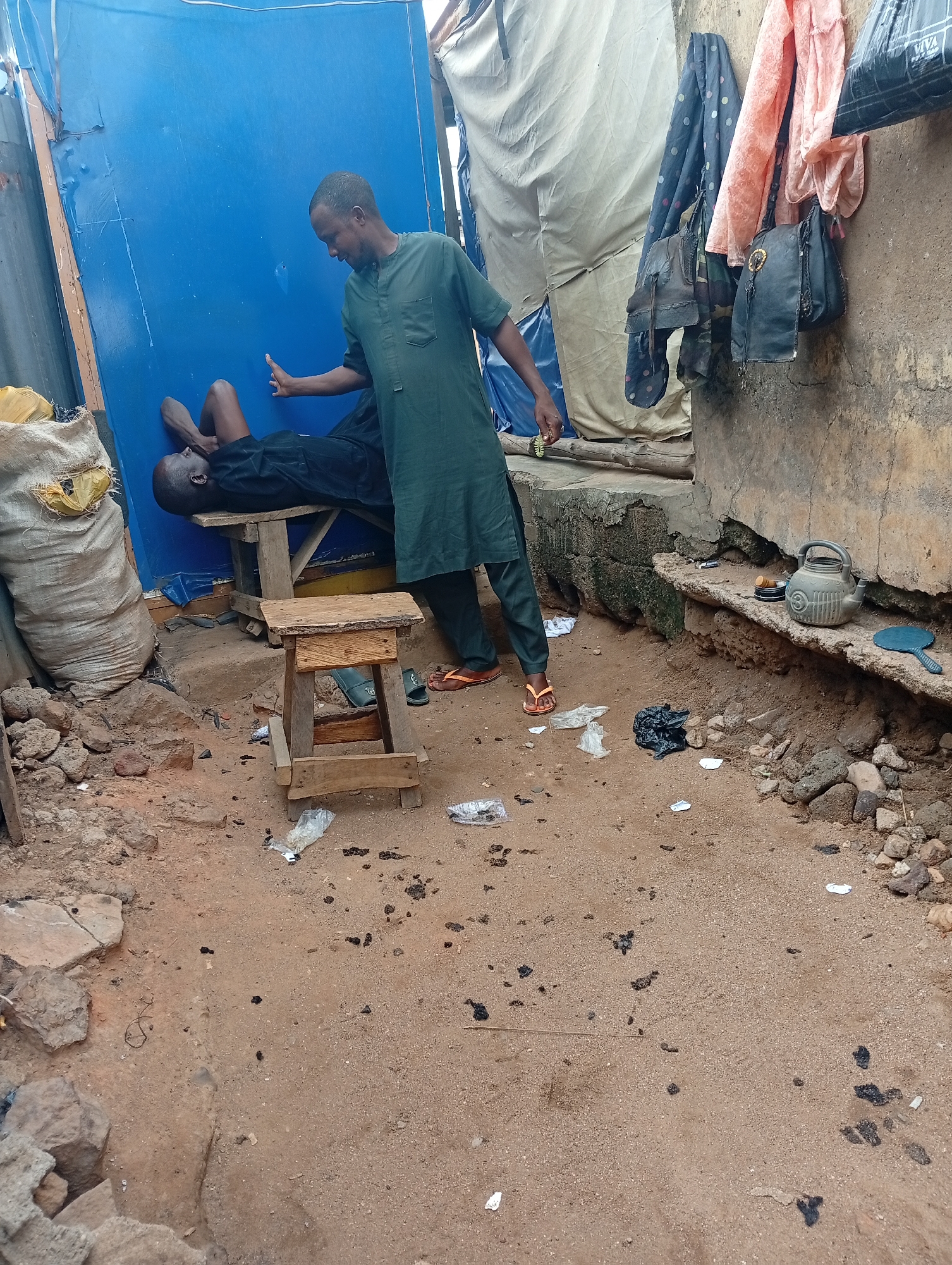 Daily life documented in Nigerian communities during morning hours