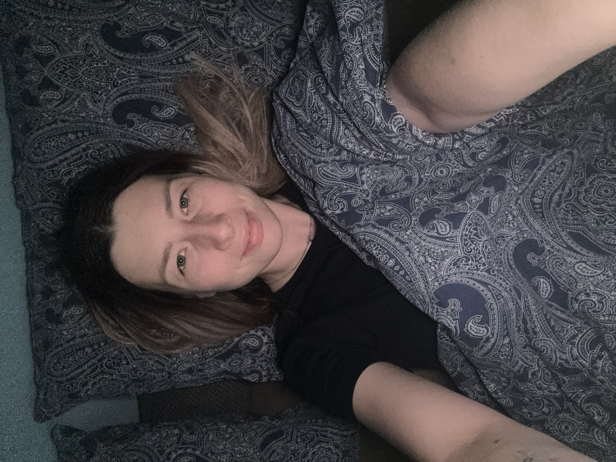 Mother and child photographed at bedtime in Moscow home