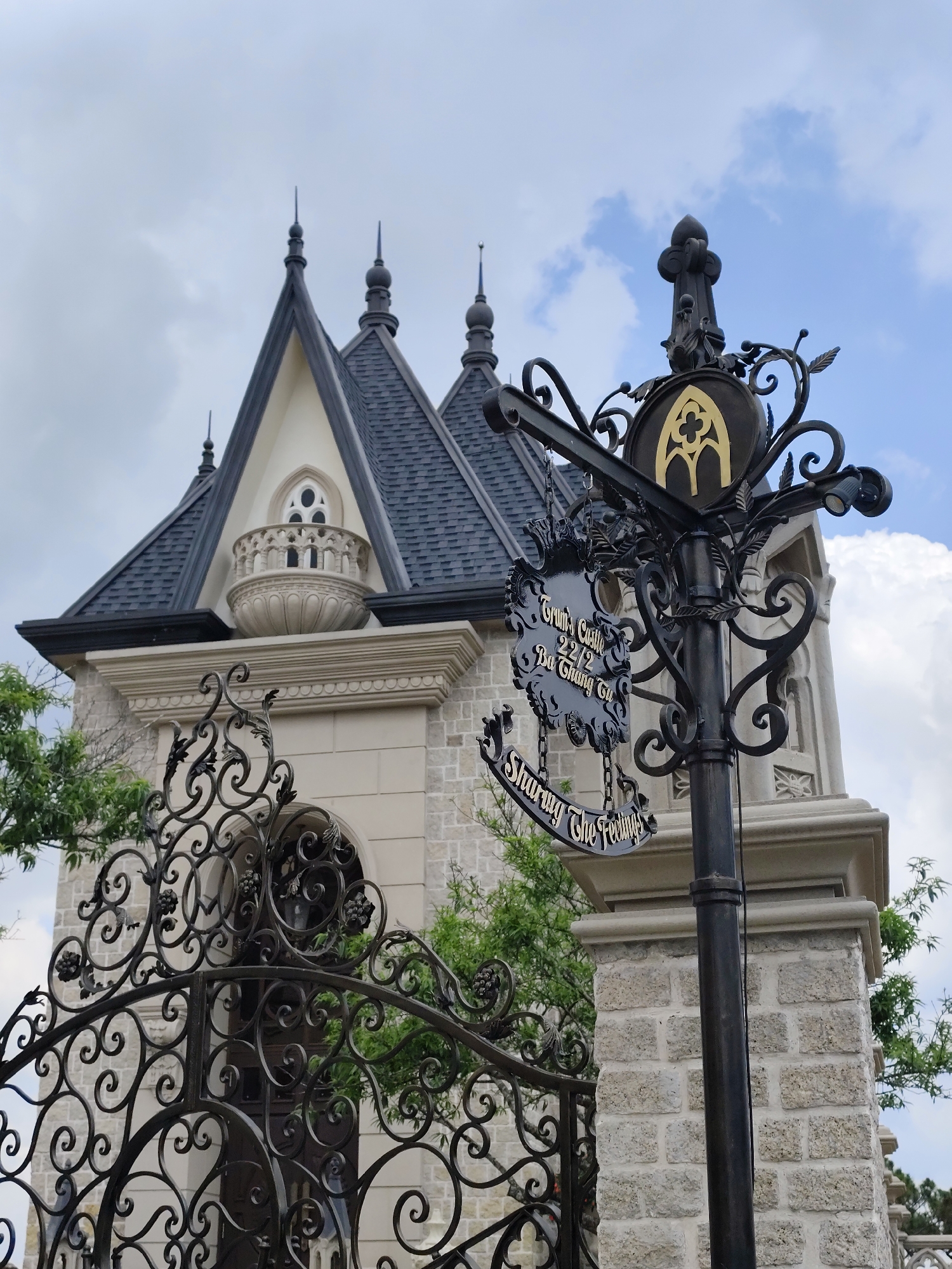 European-style castle documented by witness in Da Lat, Vietnam