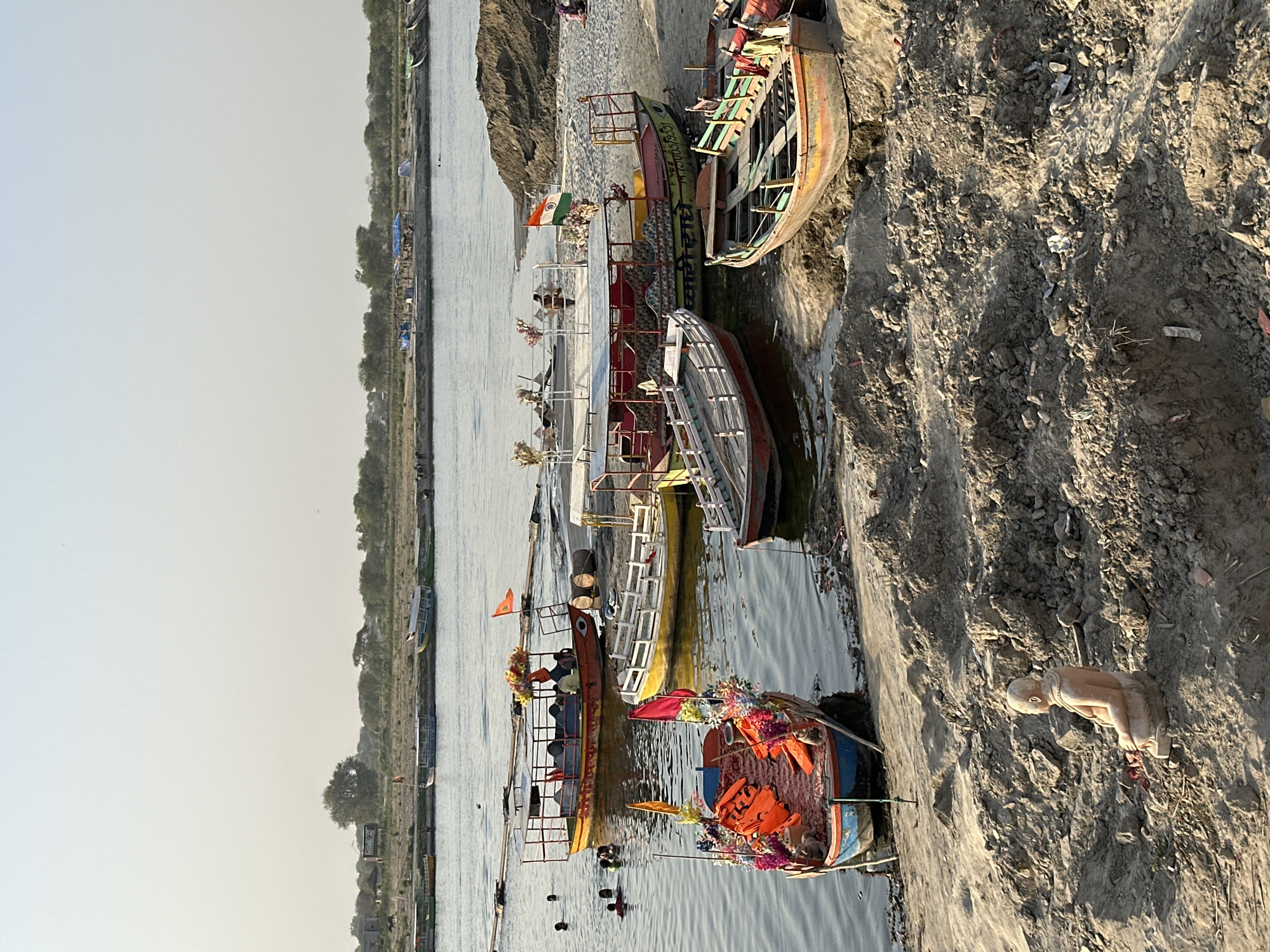 Daily life documented in Vrindavan's markets and Yamuna waterfront