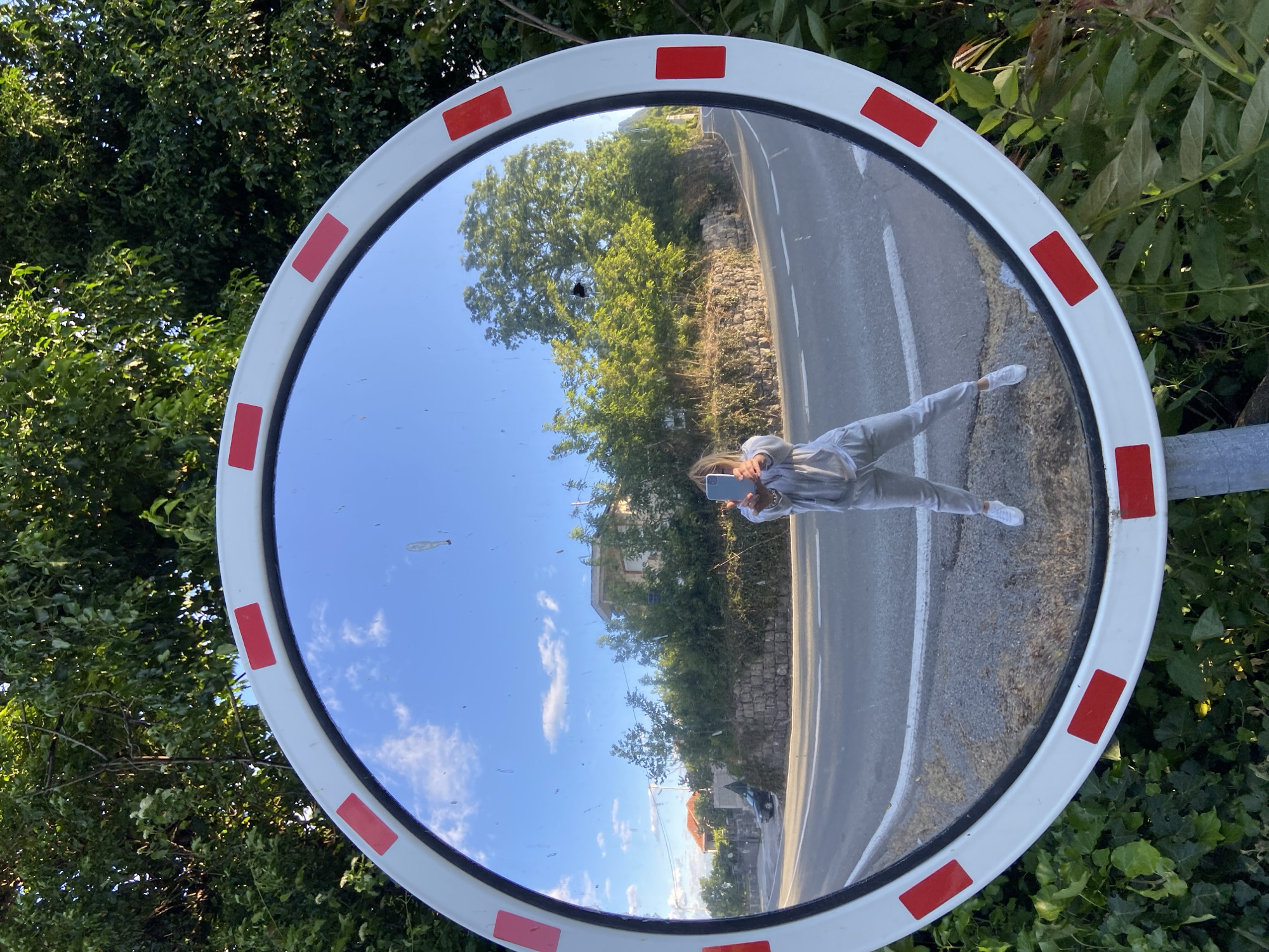 Tourist documents roadside sights in Sotonići, Montenegro village