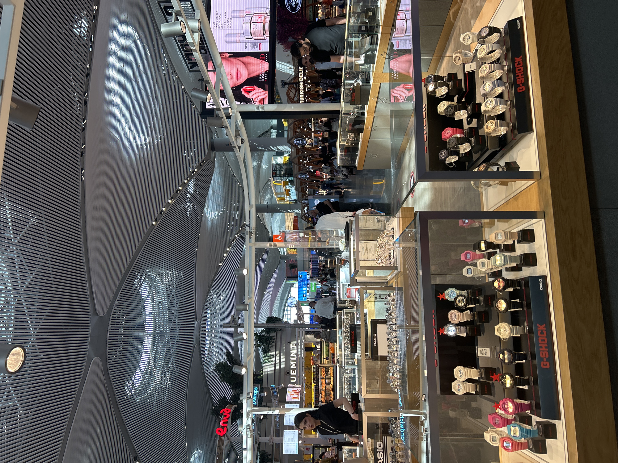 Morning activity documented at Istanbul Airport terminal