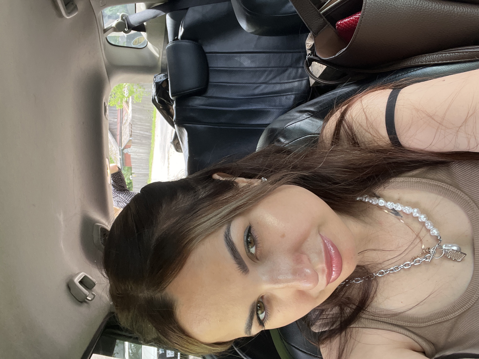 Selfies and car interior shots during a brief outing