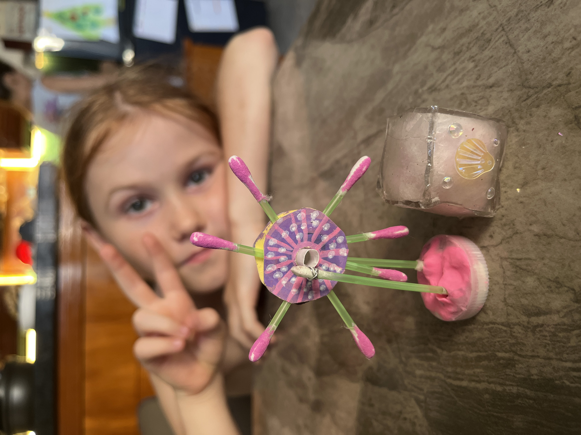 Family craft time and motivational decor captured in Vietnam
