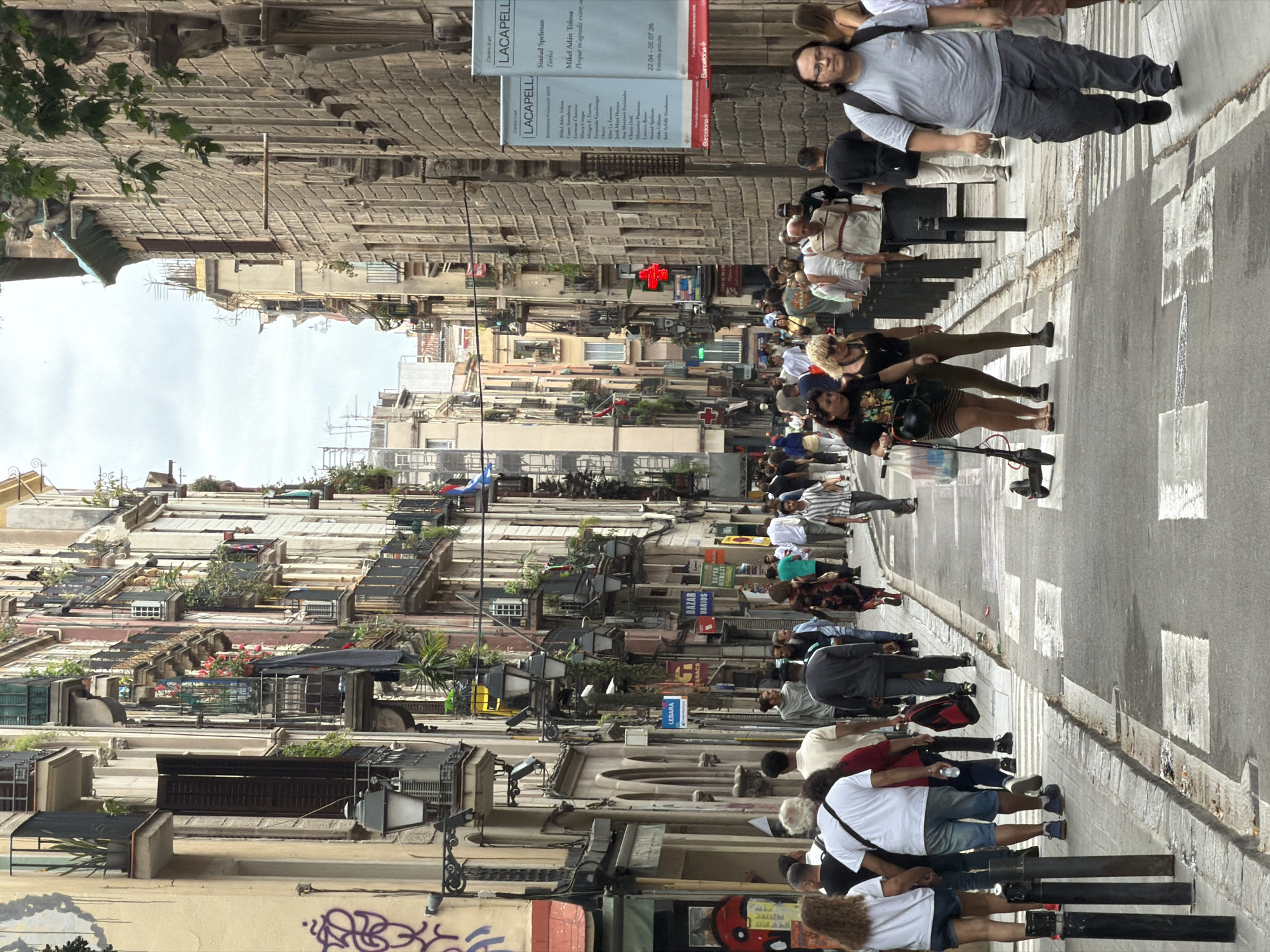 Barcelona scenes captured over 12 minutes include streets, buildings, Lego assembly