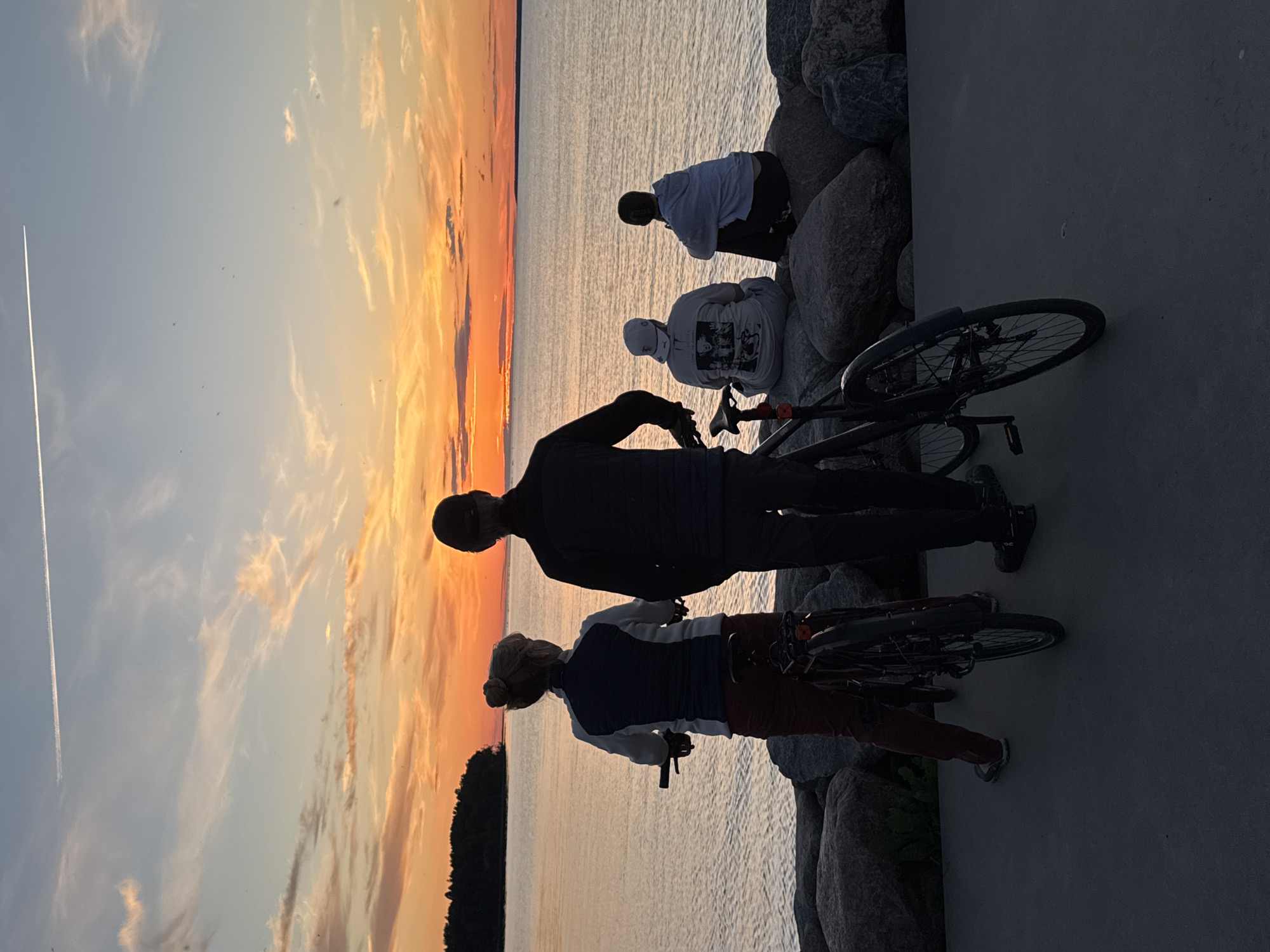 Tallinn's waterfront promenade at golden hour