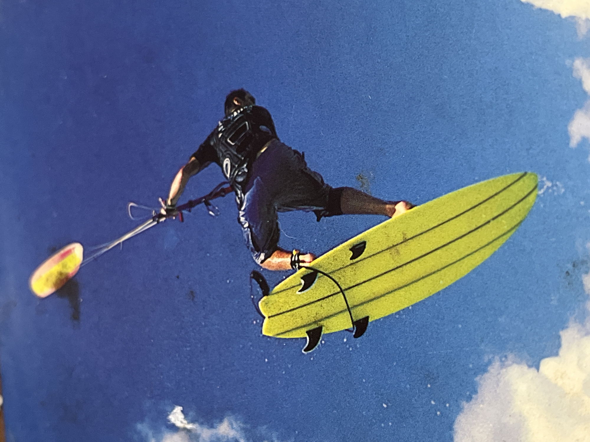 Kitesurfer spotted in action near Bezden, Bulgaria