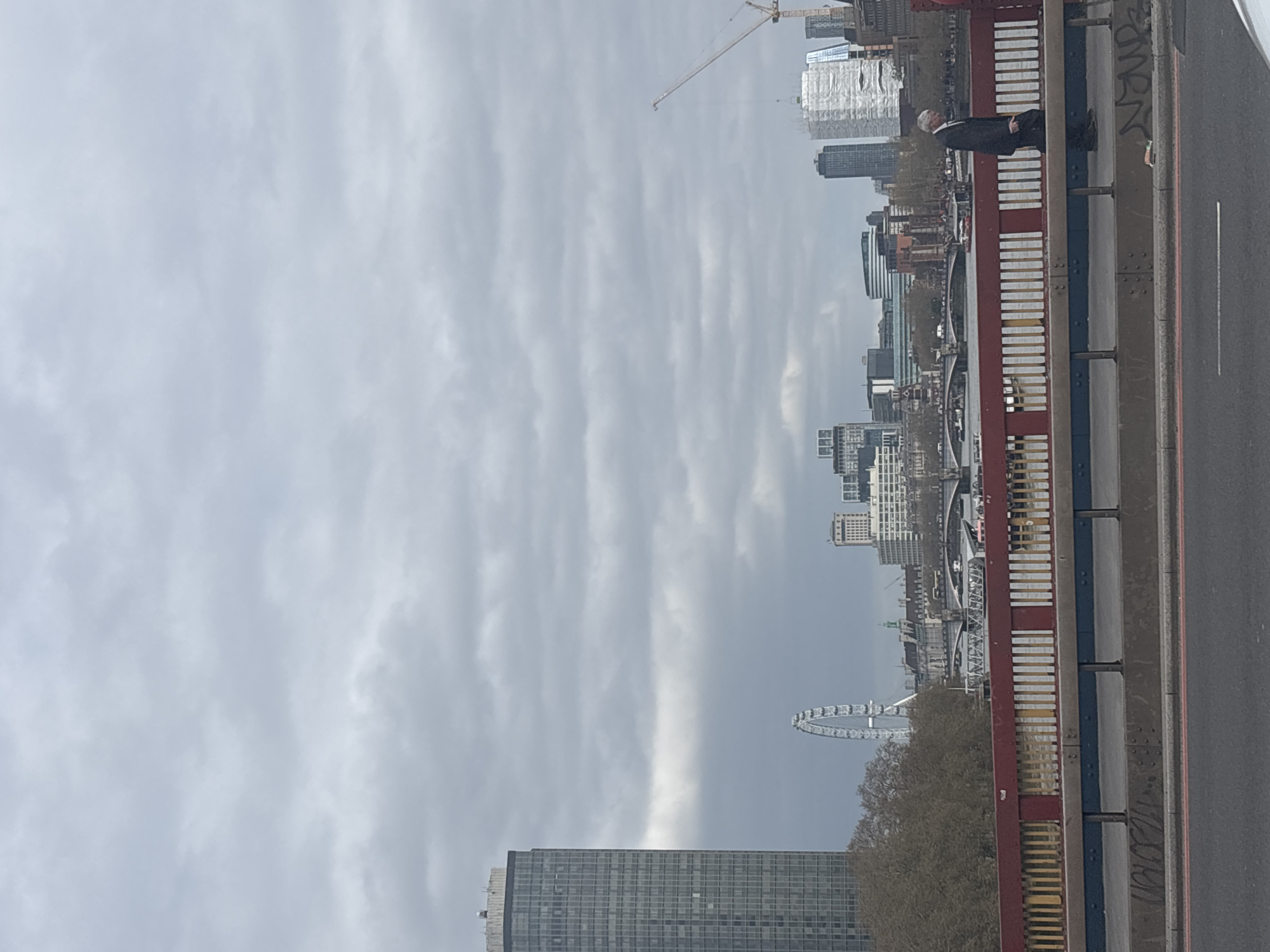 Thames River Activity Captured Near London Landmarks