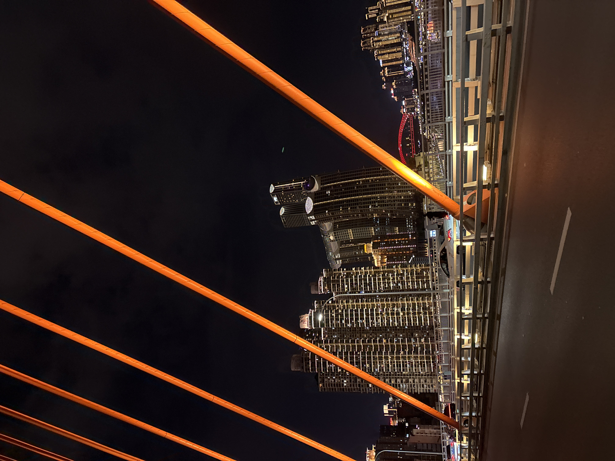 Chongqing's Yuzhong District at night, bridges and skyline